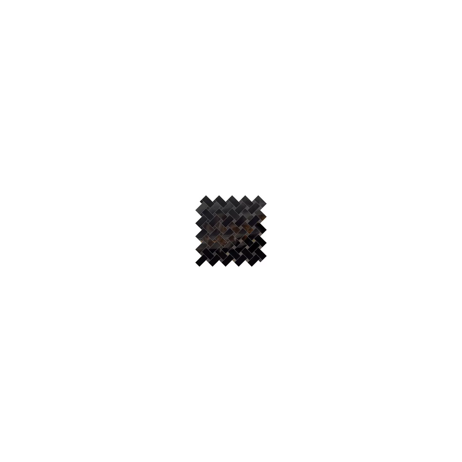 grès cérame ONYX BEAUTY Black mosaïque entrelacée