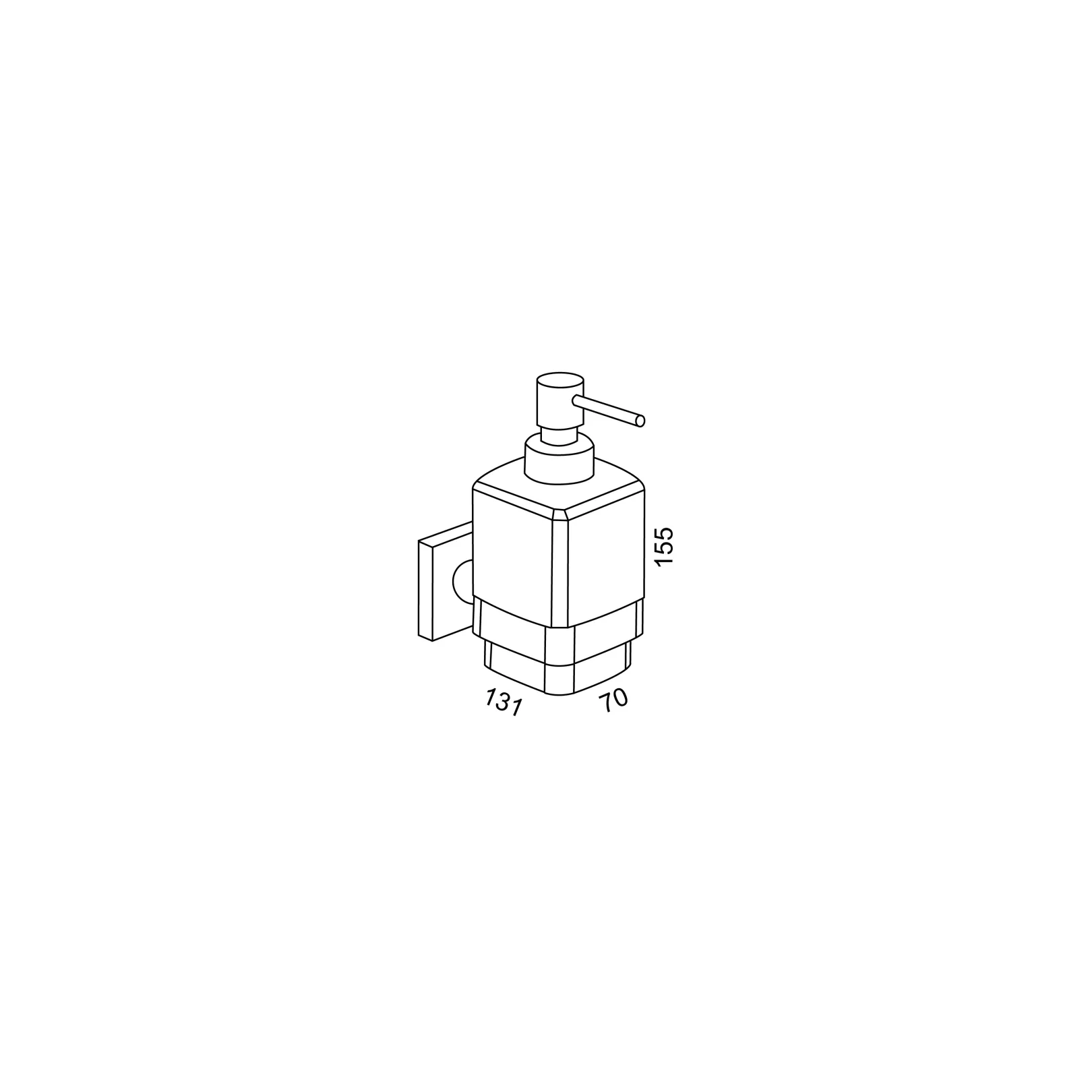Distributeur, doseur savon mural 4508000, série450