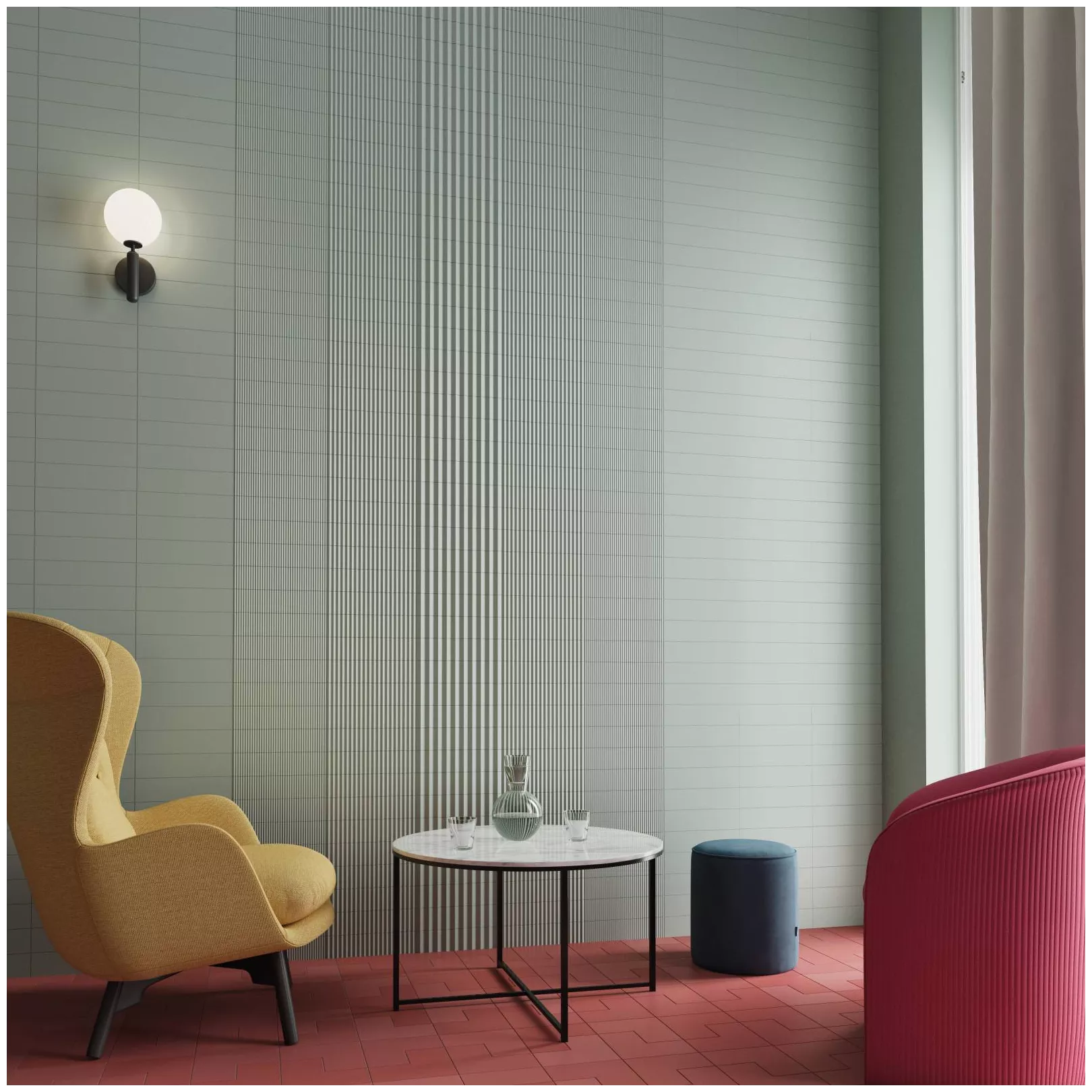 Carrelage mural faience effet graphique TWIN PEAKS
