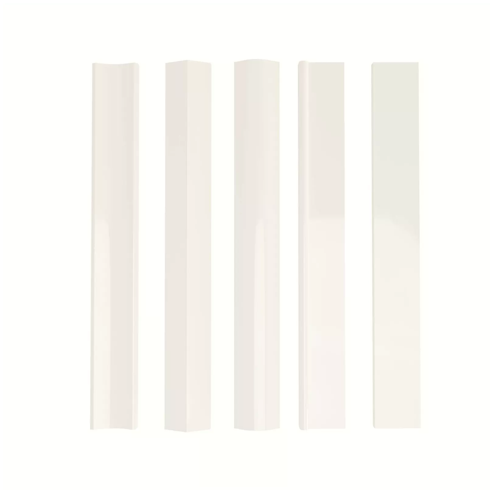 Faience effet graphique FACES Blanc brillant