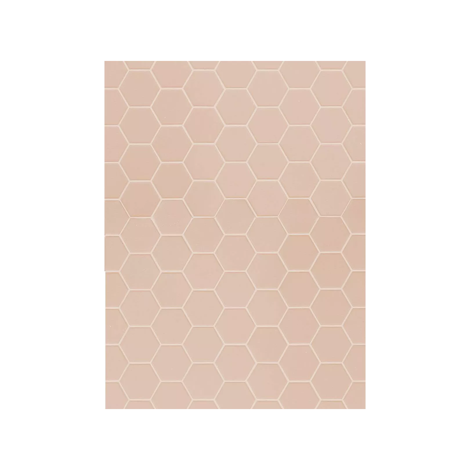 Carrelage grès cérame Hexa mosaïque 4,3x3,8cm sur trame 31,6x31,6cm (10 couleurs, mat ou décor) épaisseur 0,45cm