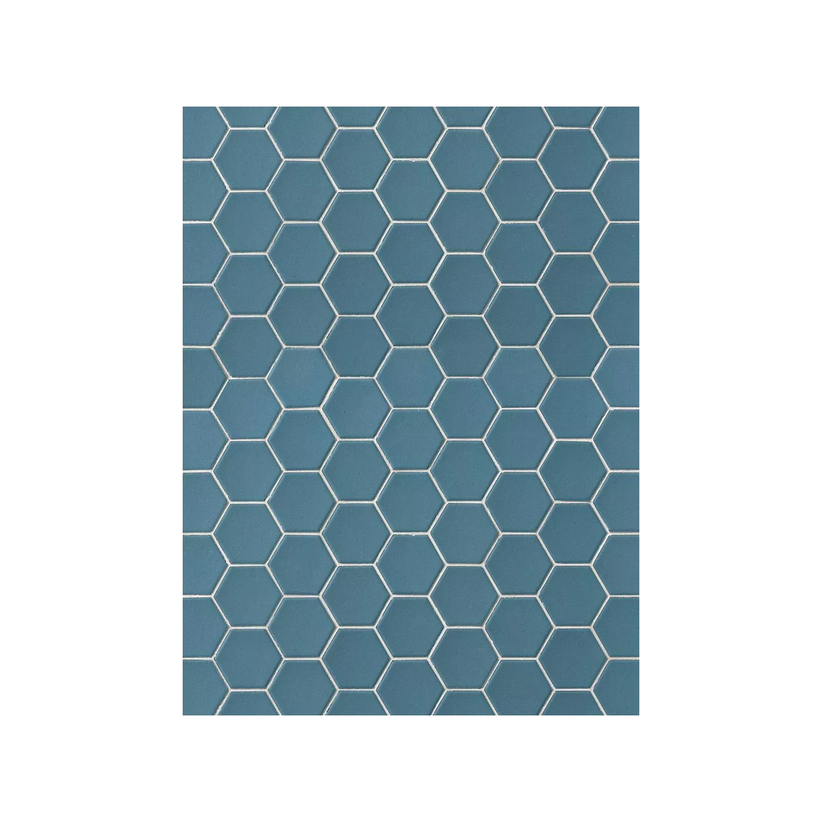 Carrelage grès cérame Hexa mosaïque 4,3x3,8cm sur trame 31,6x31,6cm (10 couleurs, mat ou décor) épaisseur 0,45cm