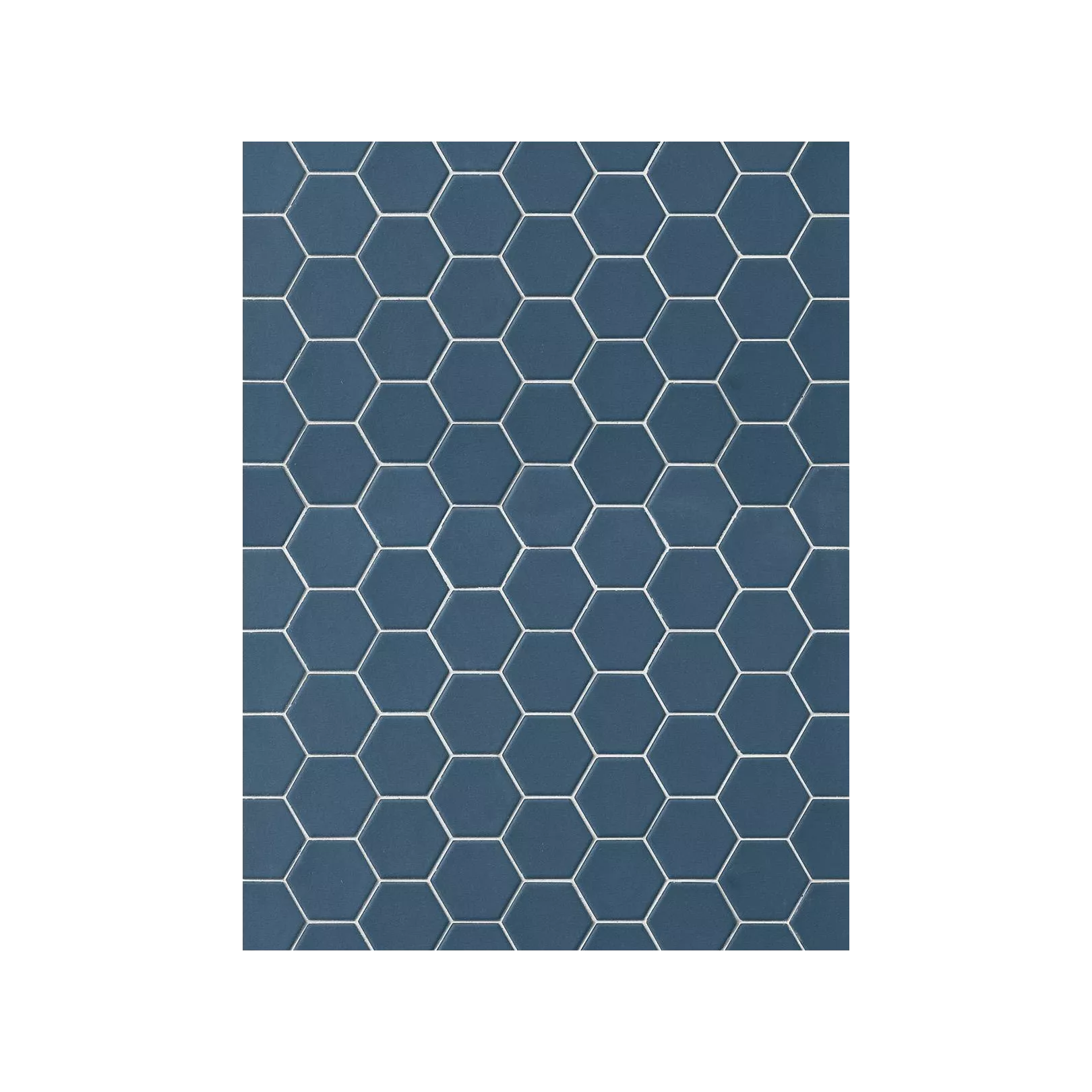 Carrelage grès cérame Hexa mosaïque 4,3x3,8cm sur trame 31,6x31,6cm (10 couleurs, mat ou décor) épaisseur 0,45cm