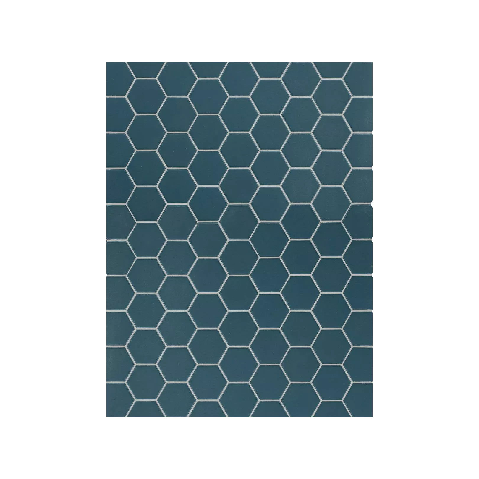Carrelage grès cérame Hexa mosaïque 4,3x3,8cm sur trame 31,6x31,6cm (10 couleurs, mat ou décor) épaisseur 0,45cm