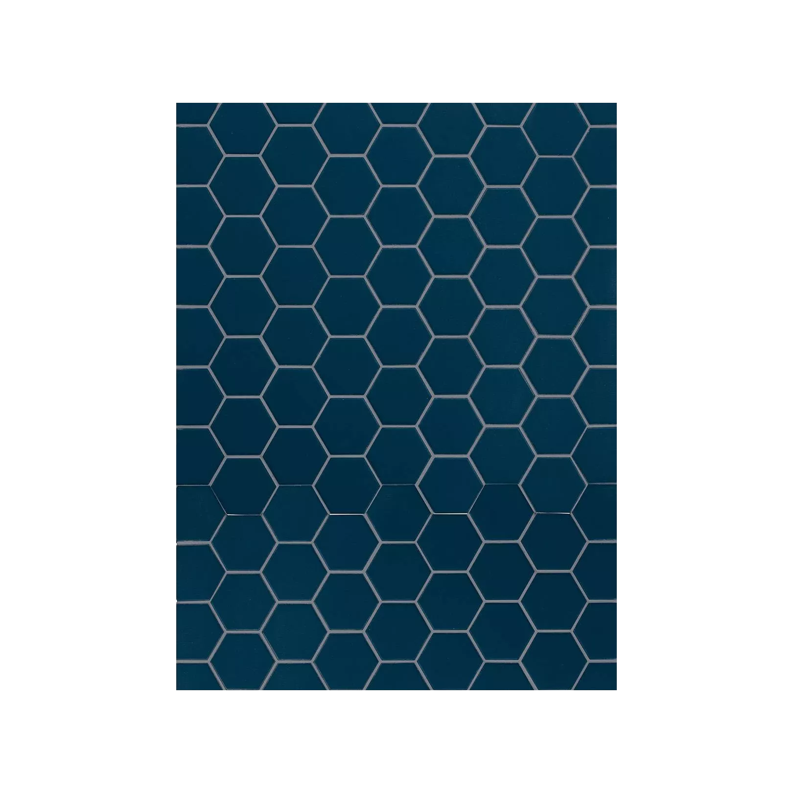 Carrelage grès cérame Hexa mosaïque 4,3x3,8cm sur trame 31,6x31,6cm (10 couleurs, mat ou décor) épaisseur 0,45cm
