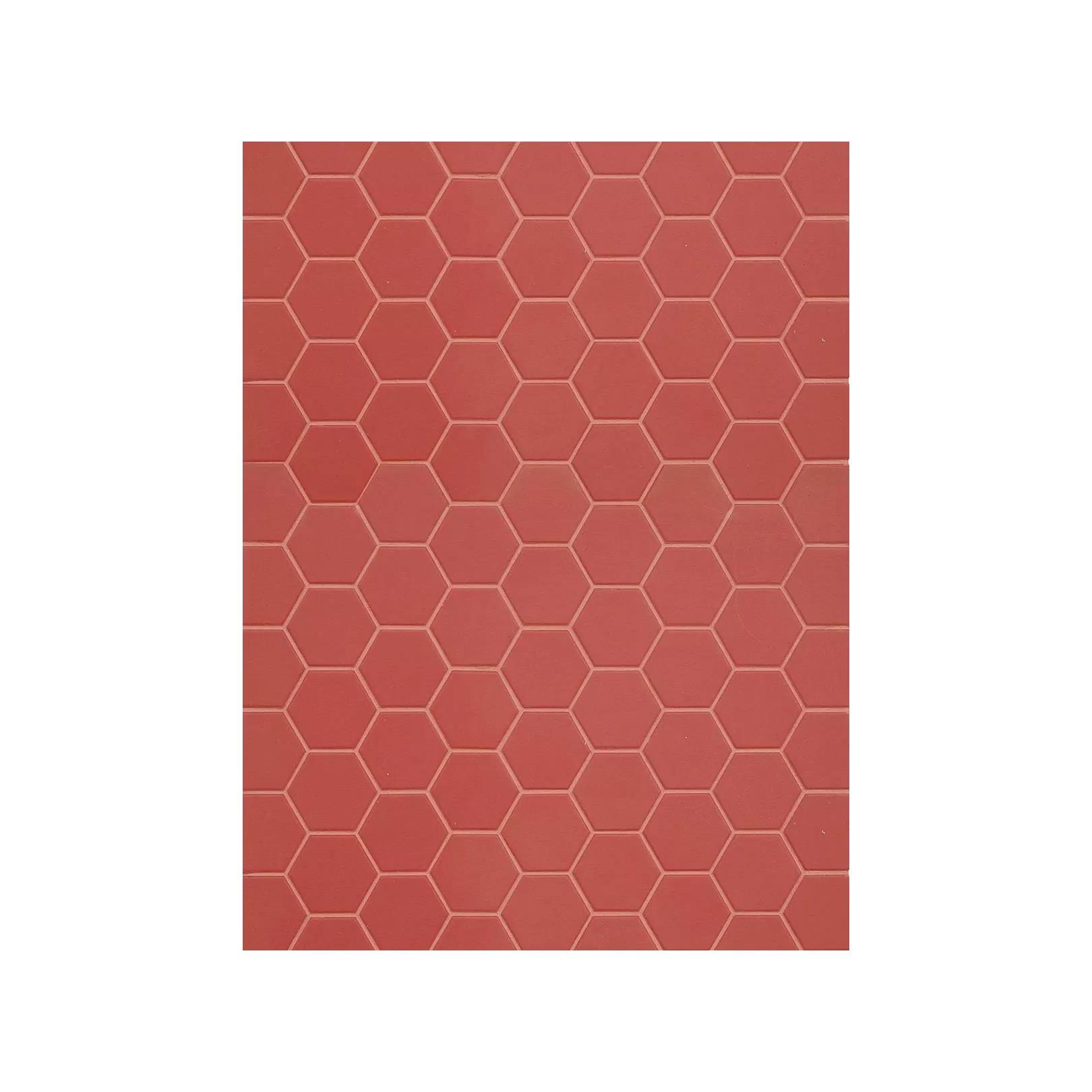 Carrelage grès cérame Hexa mosaïque 4,3x3,8cm sur trame 31,6x31,6cm (10 couleurs, mat ou décor) épaisseur 0,45cm