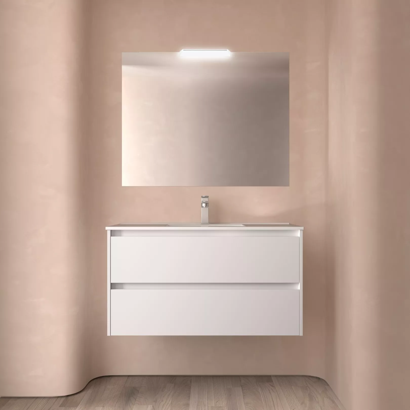 Meuble bain suspendu SPLASH 2 tiroirs / 4 tiroirs