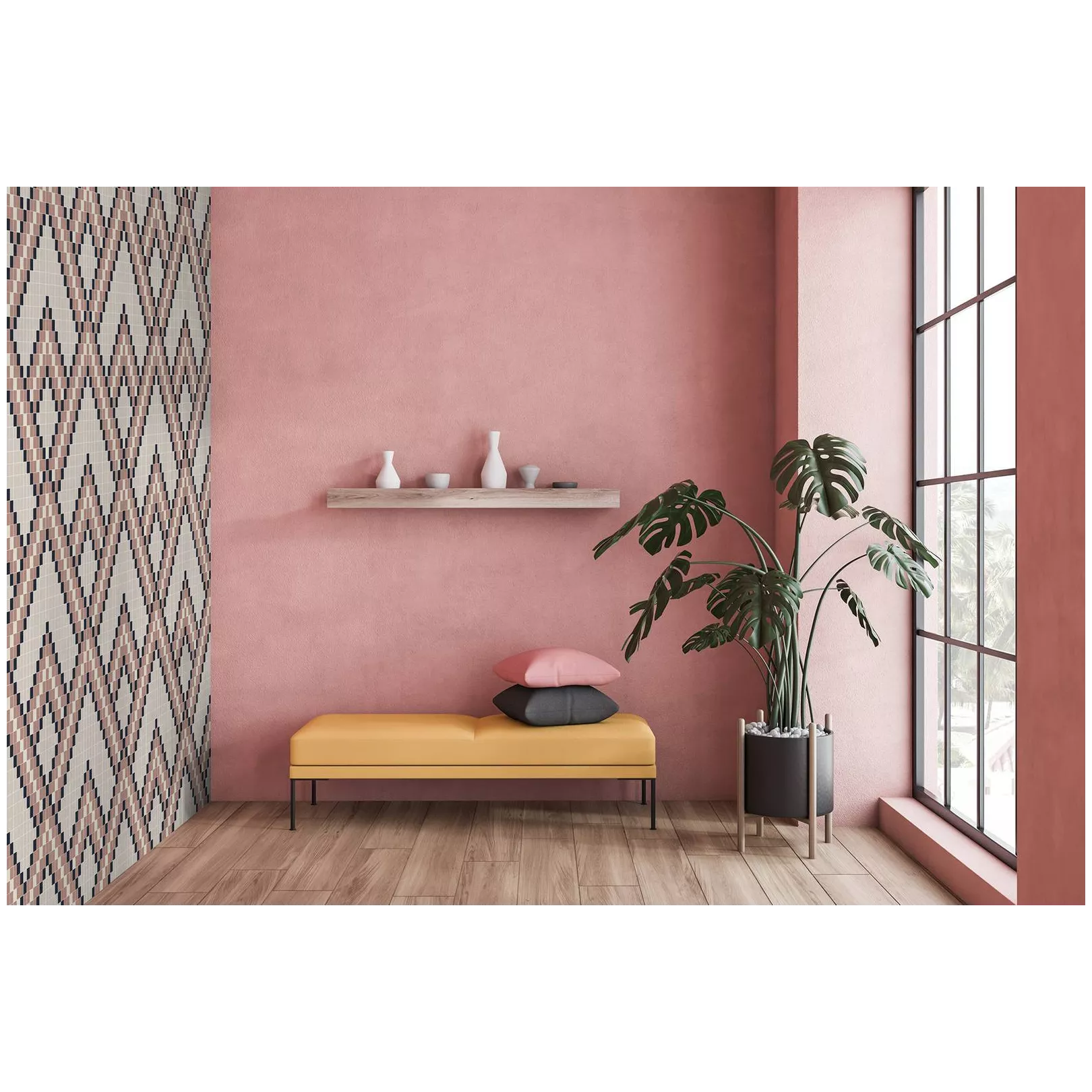 Mosaïque pâte de verre DOPPEL DESIGN