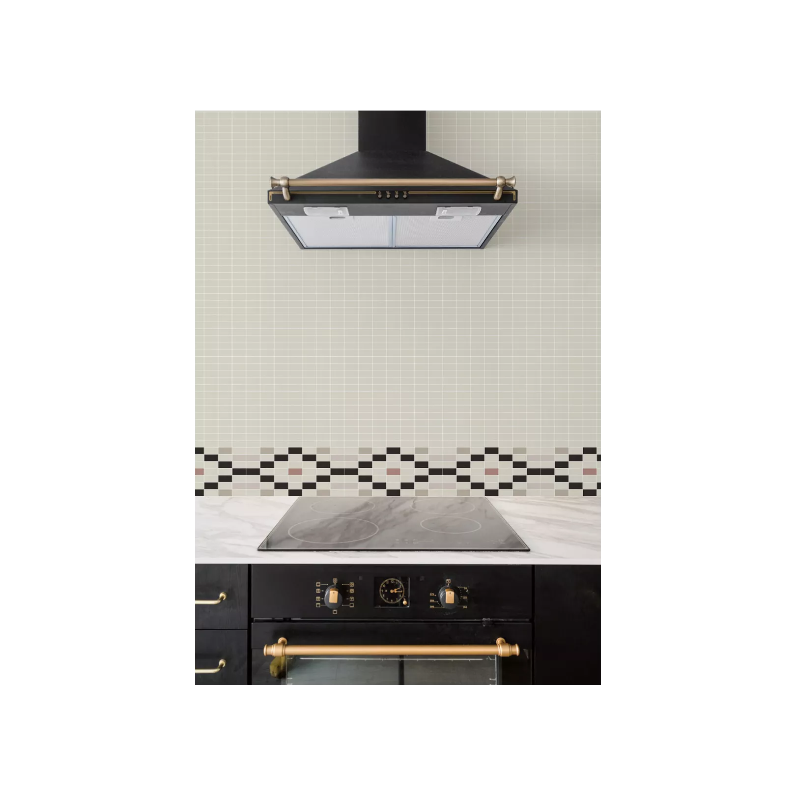 Mosaïque pâte de verre DOPPEL DESIGN Frise