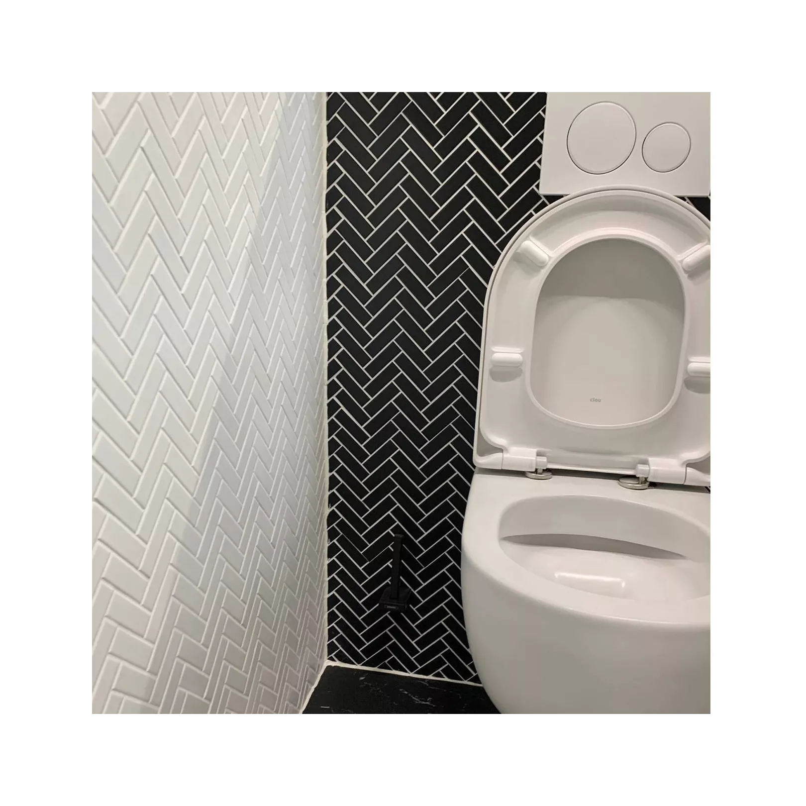 Mosaïque de grès cérame Paris Herringbone 7,3x2,3cm