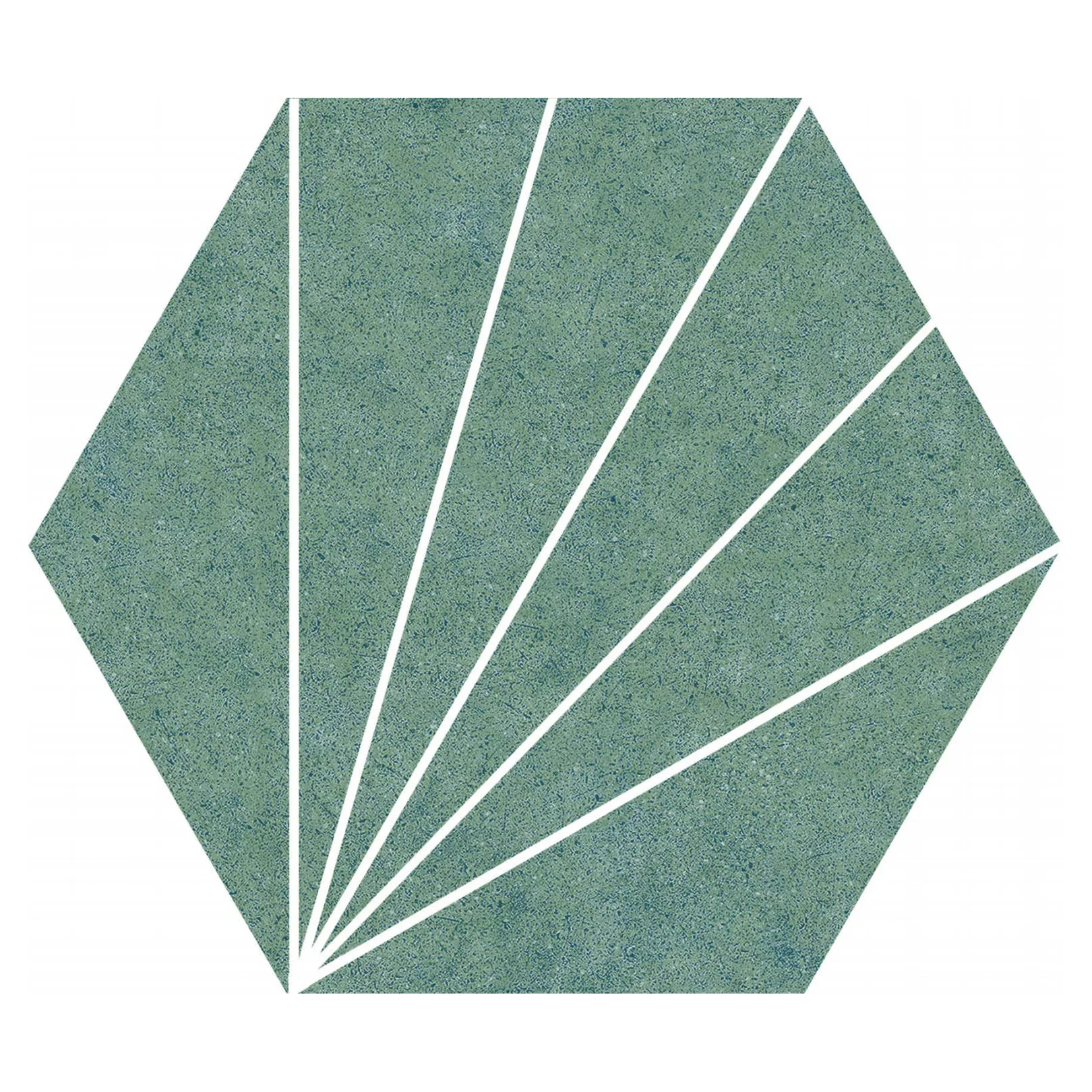 Carrelage grès cérame effet graphique HEXAGONE HEX ASTER 25x22cm
