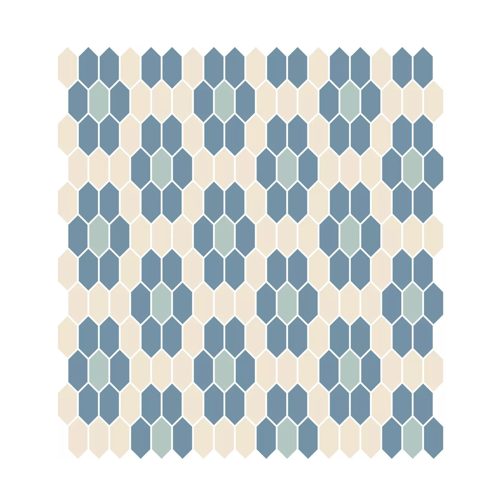 Carrelage grès cérame VICTORIAN NAVETTE DECOR