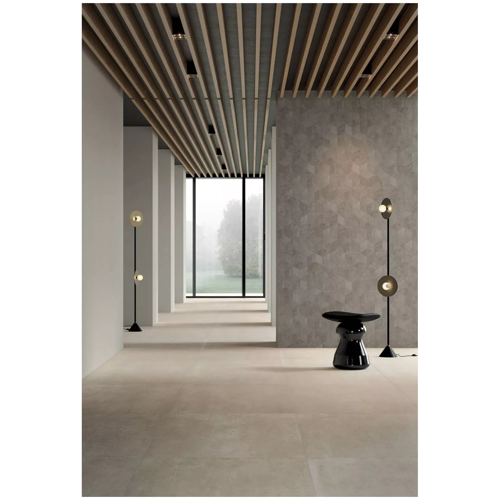 Carrelage grès cérame effet béton CONCRETO