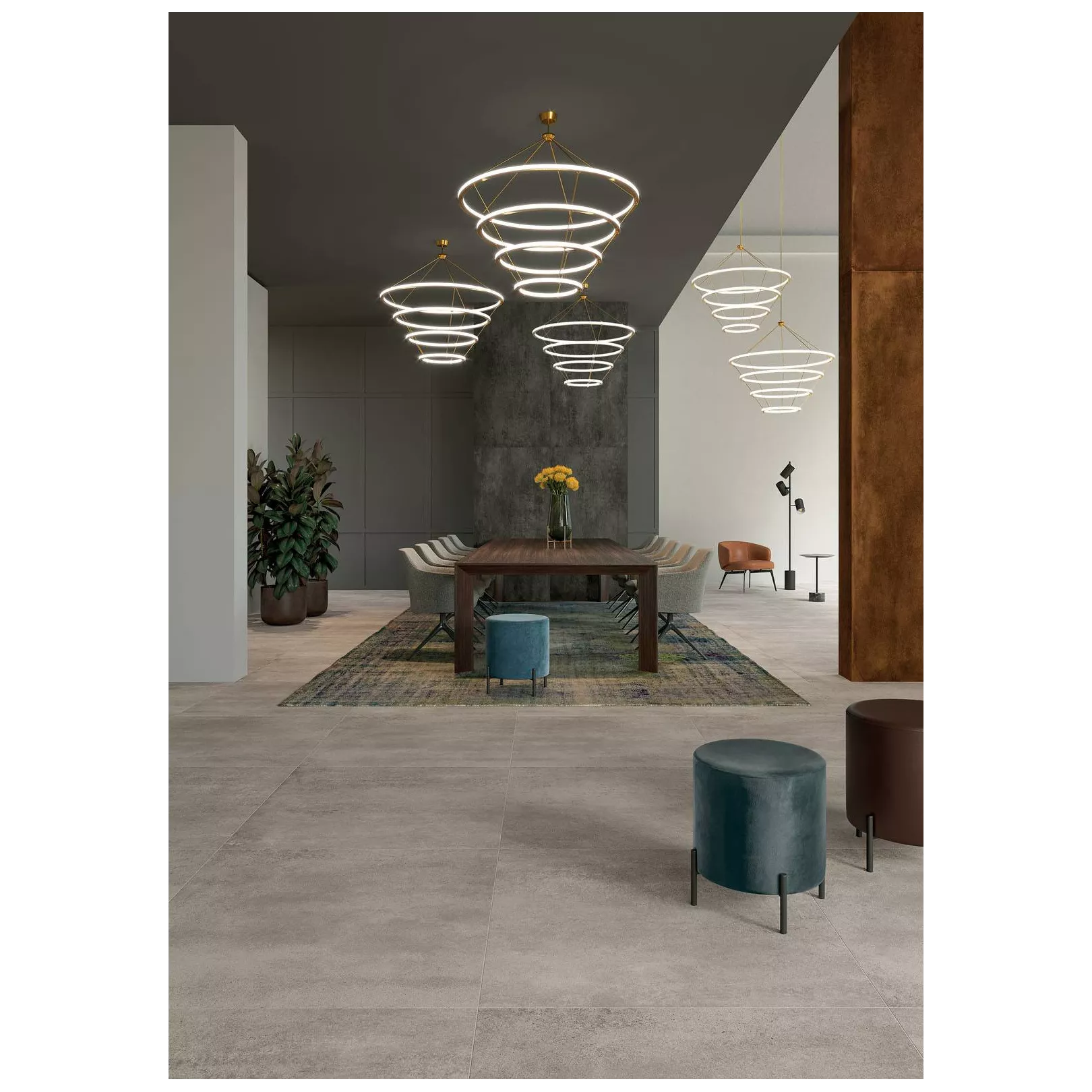 Carrelage grès cérame effet béton CONCRETO