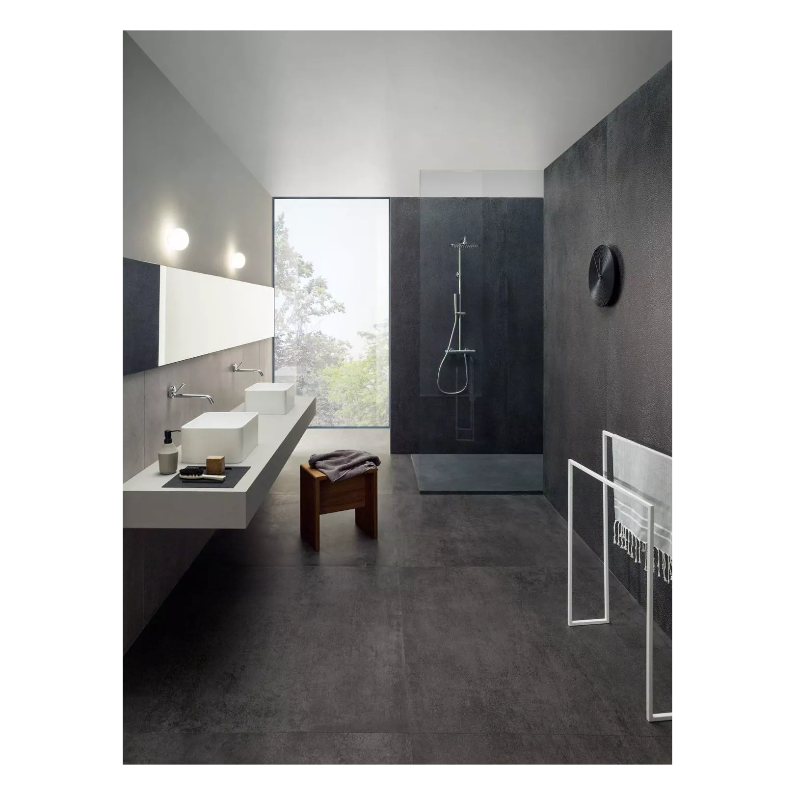 Carrelage grès cérame effet béton CONCRETO