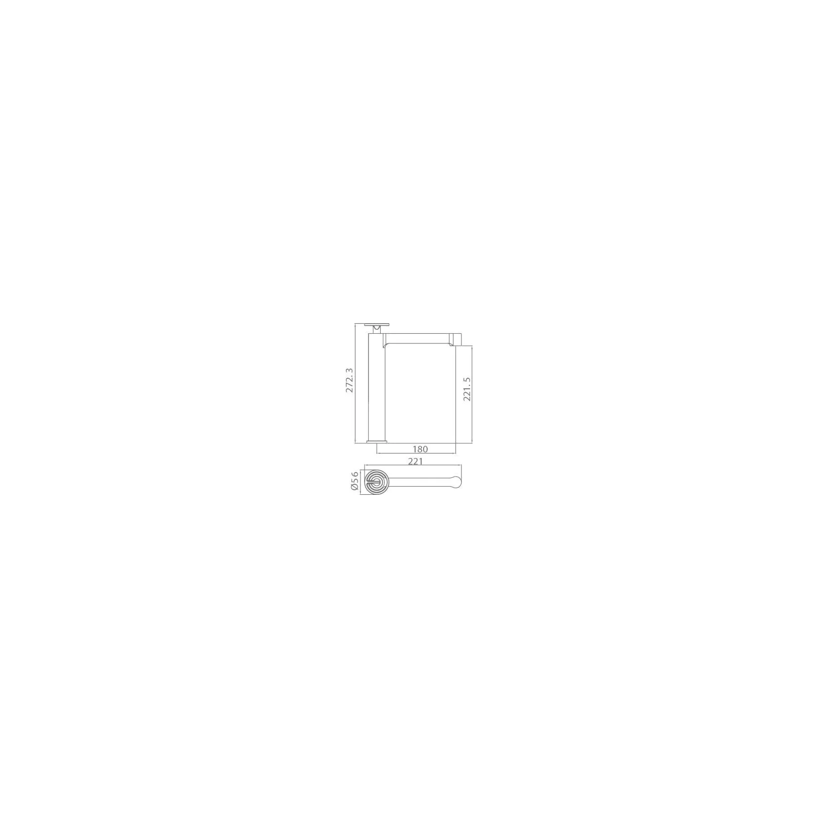 Robinet mitigeur monocommande RING à poser pour lavabo version haute (1 trou)