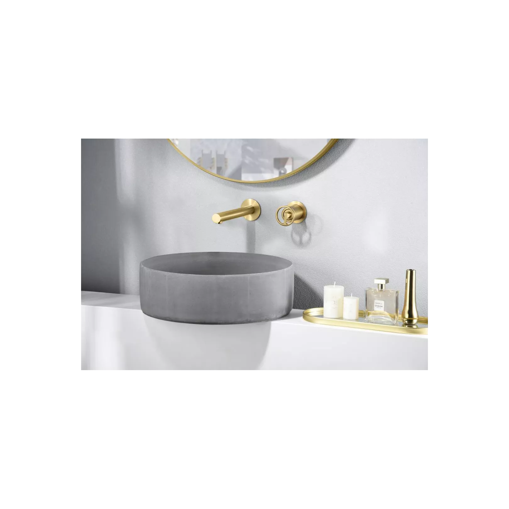 Robinet mitigeur monocommande RING à encastrer pour lavabo