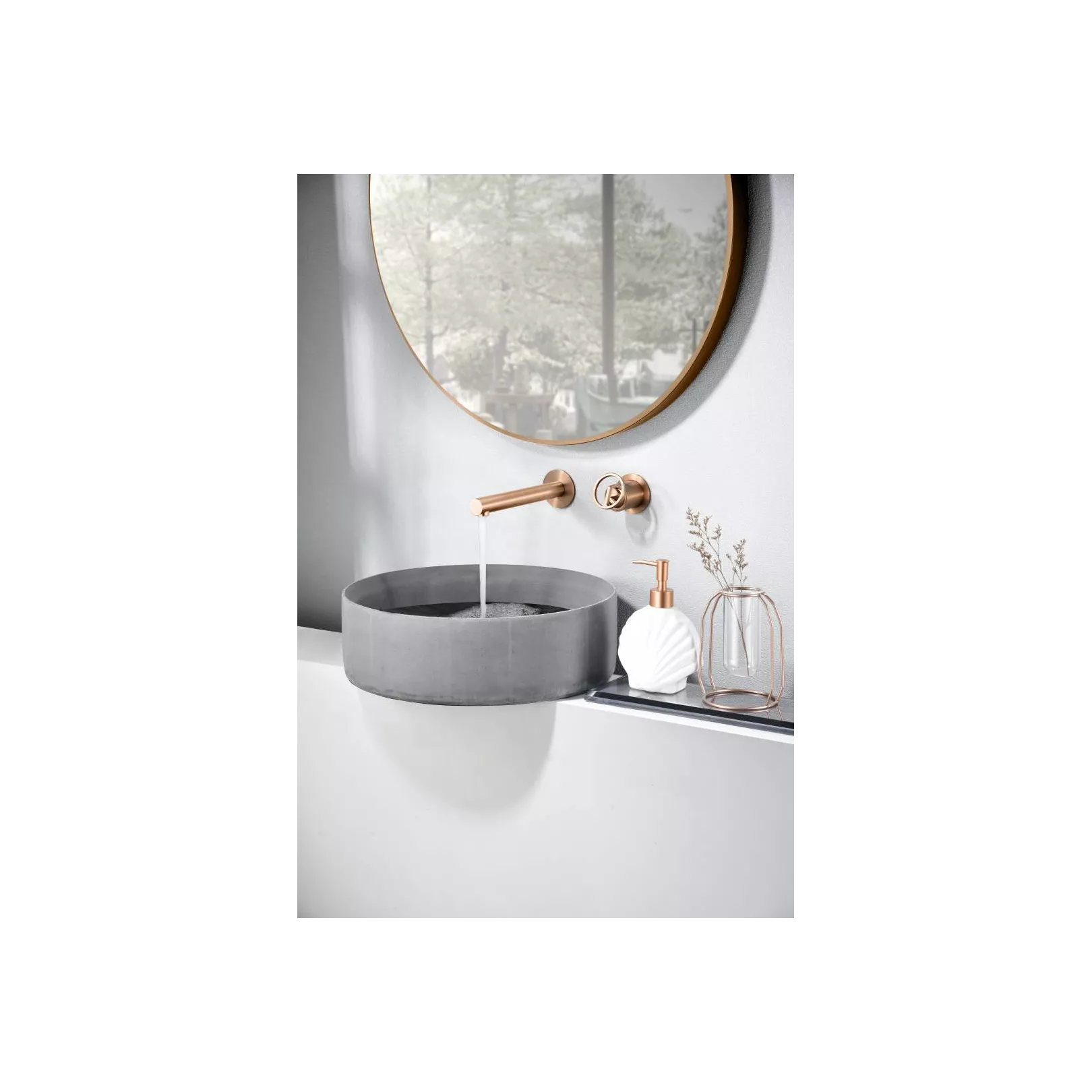Robinet mitigeur monocommande RING à encastrer pour lavabo