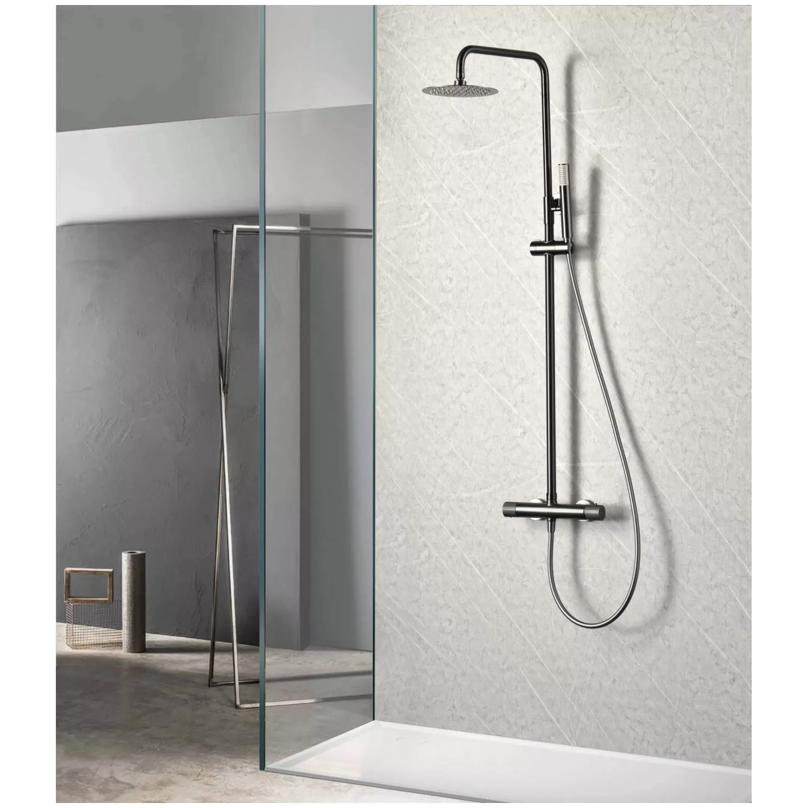 Colonne de douche externe TOUCHER thermostatique