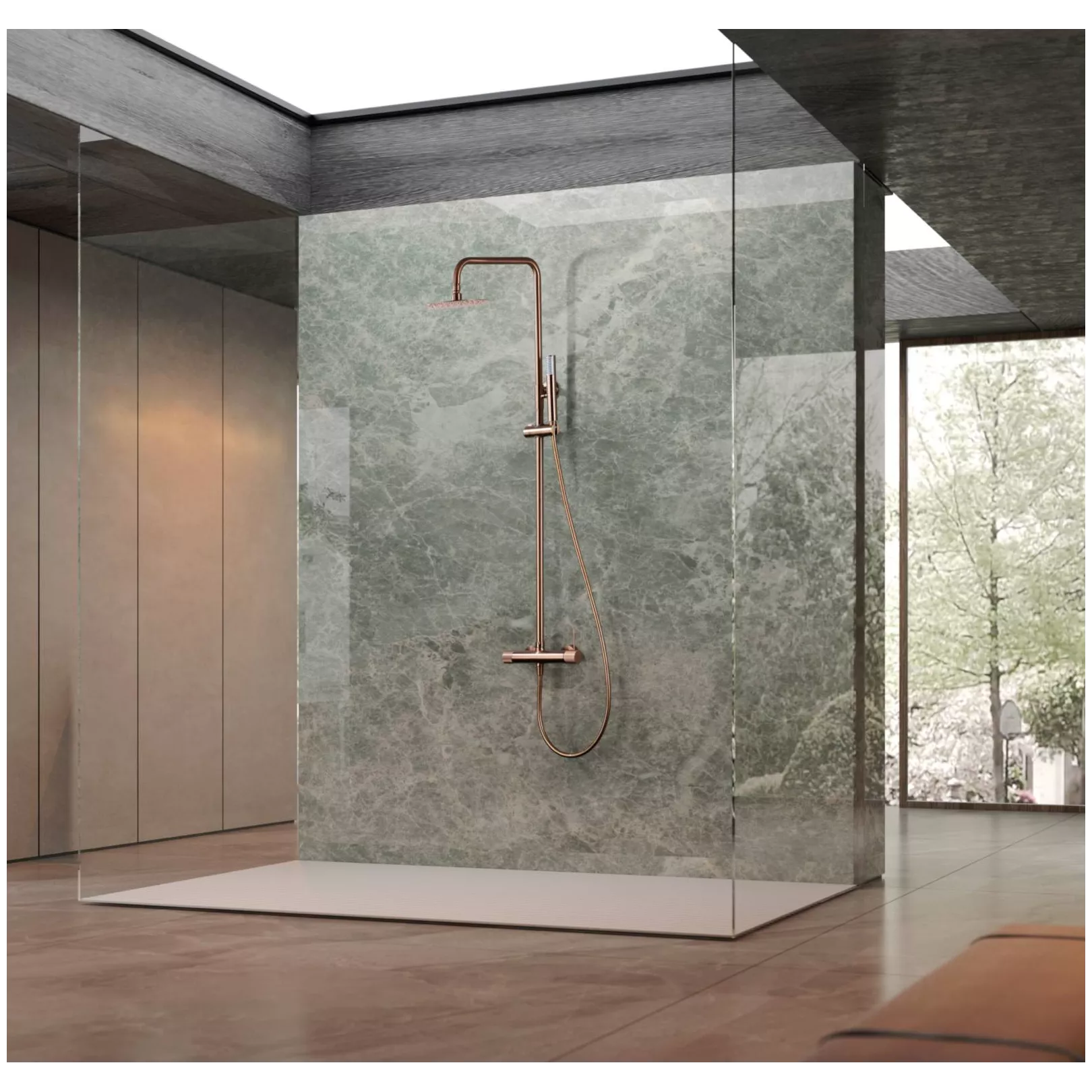 Colonne de douche  externe TOUCHER Mitigeur monocommande