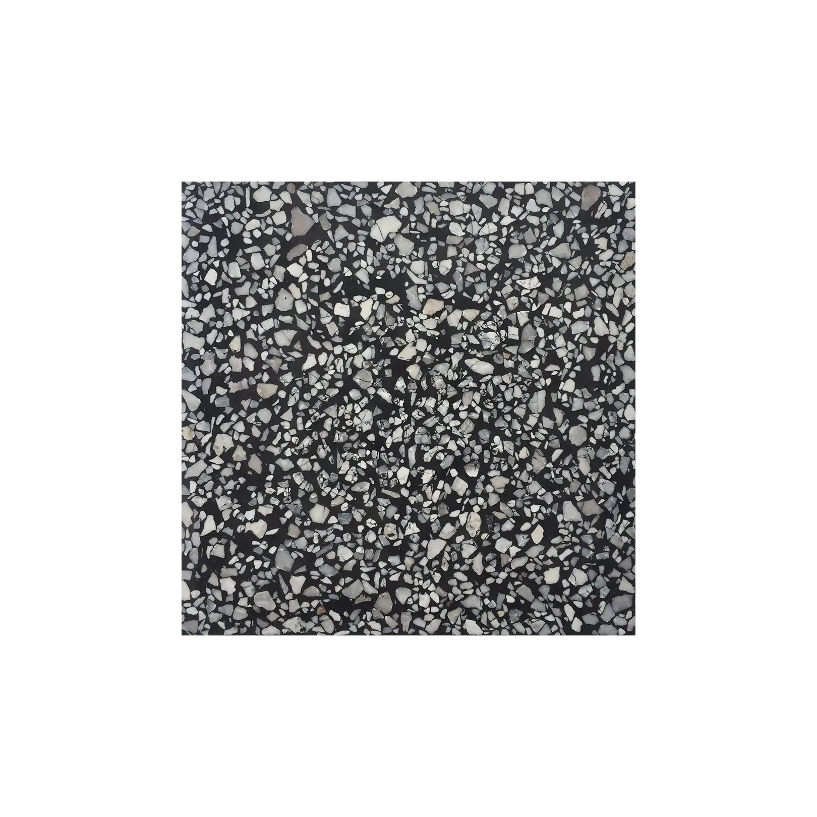 Carreau Terrazzo uni noir Rife Marbre, 30x30cm