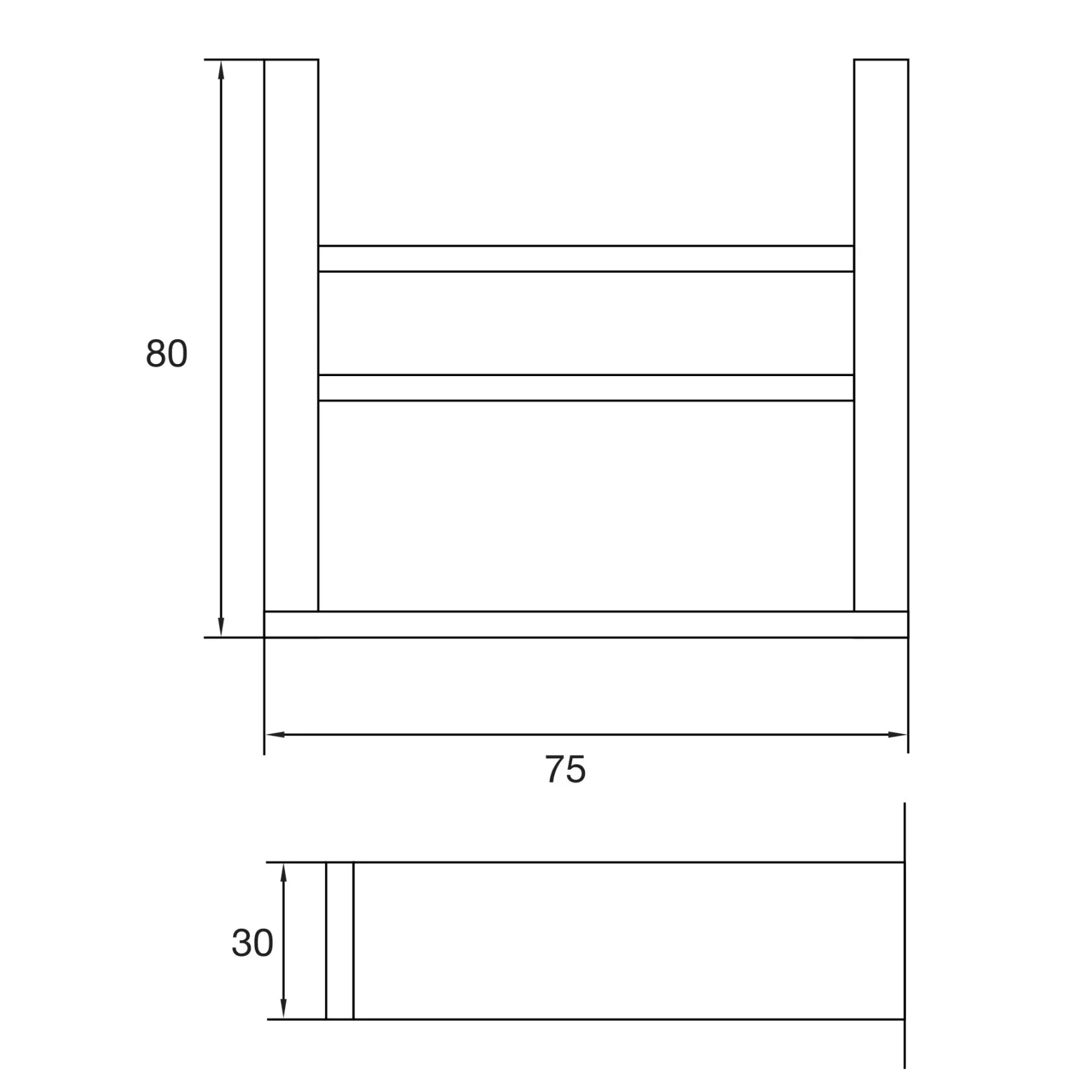 Porte verre mural laiton chromé 460 2001 / 460 2002