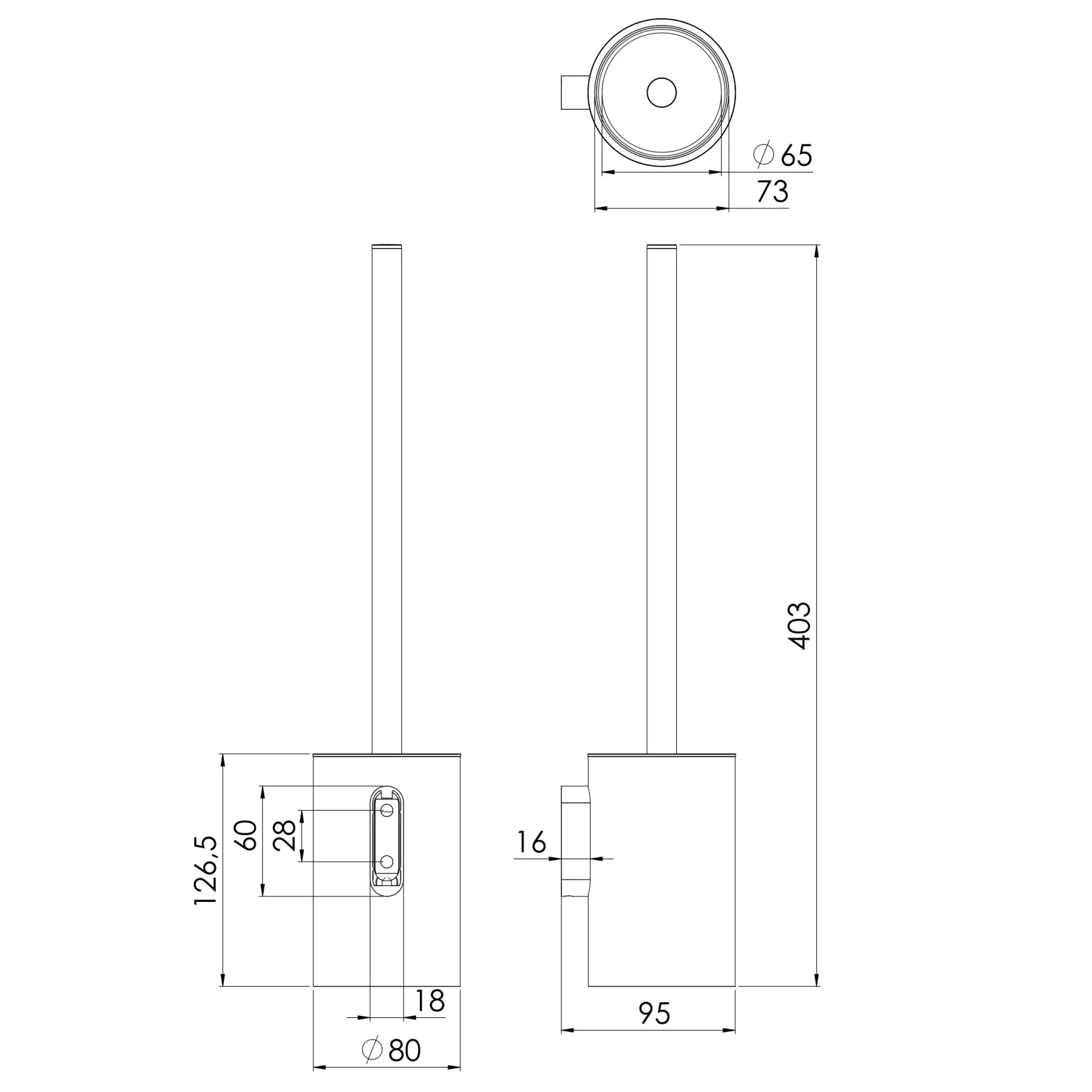 Porte balai 480 2900