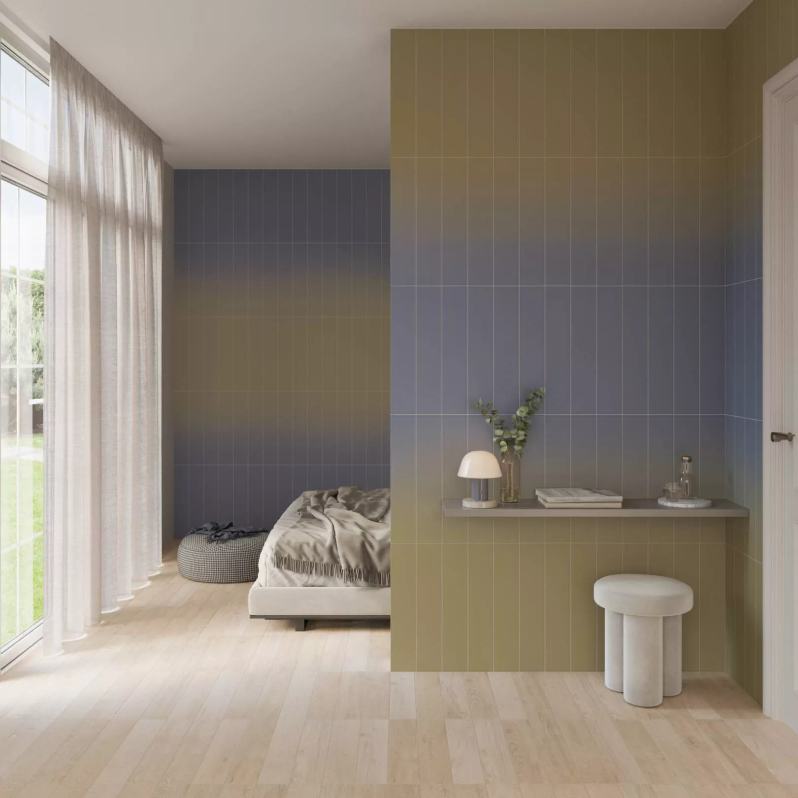 Carrelage mural faience effet graphique MELANGE