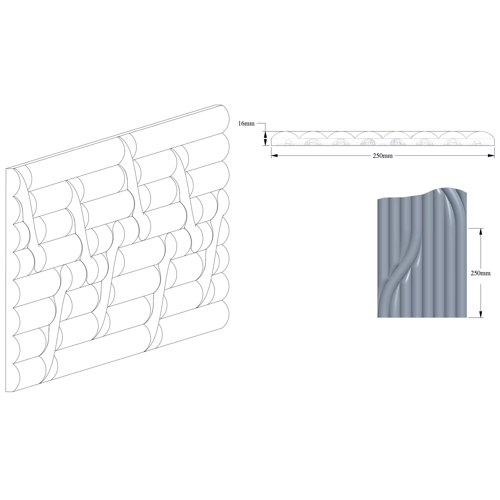 Panneau décoratif mural ORAC DECOR 3D W123 AUTOIRE