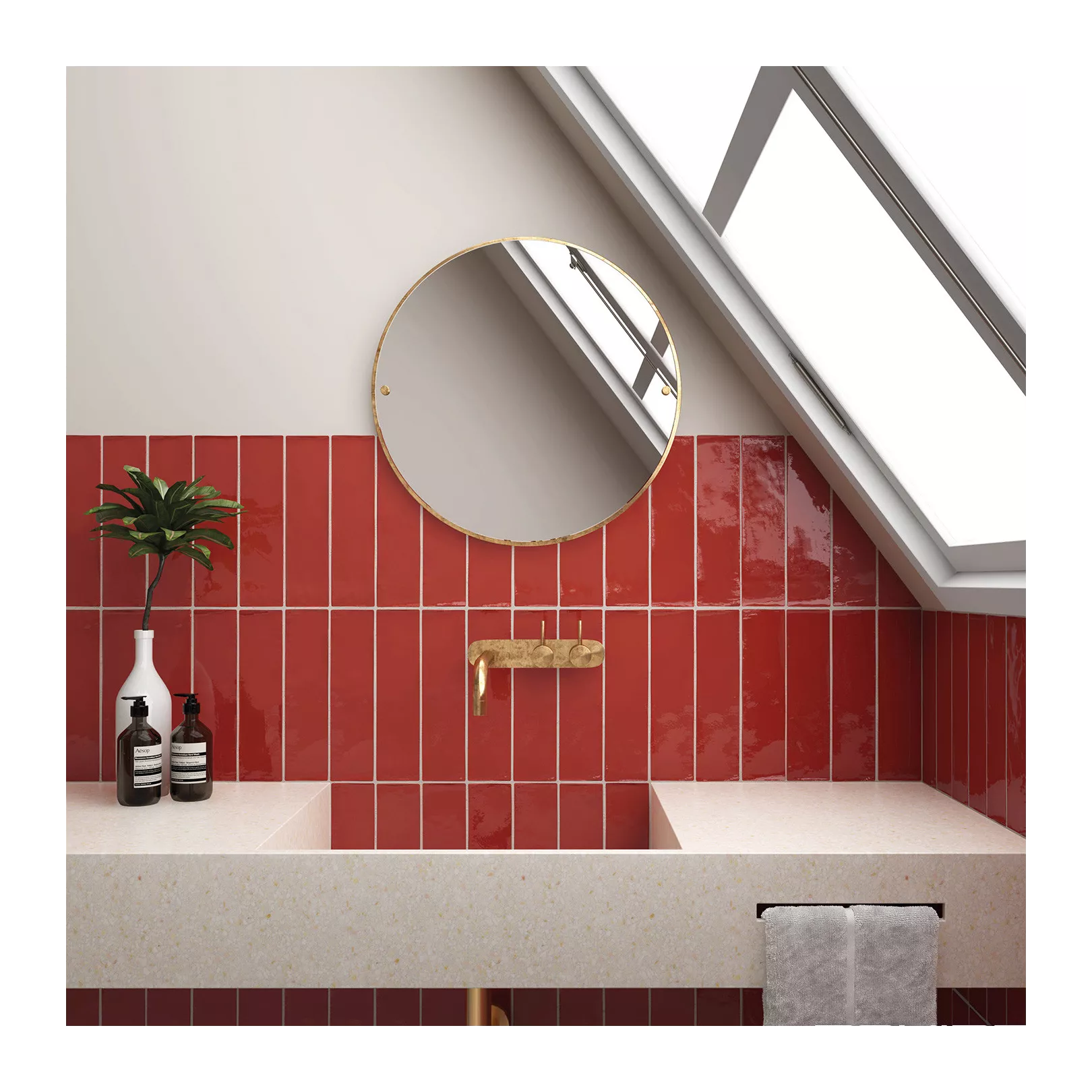 Carrelage mural faïence Masia (9 couleurs, 2 formats et pièces spéciales)