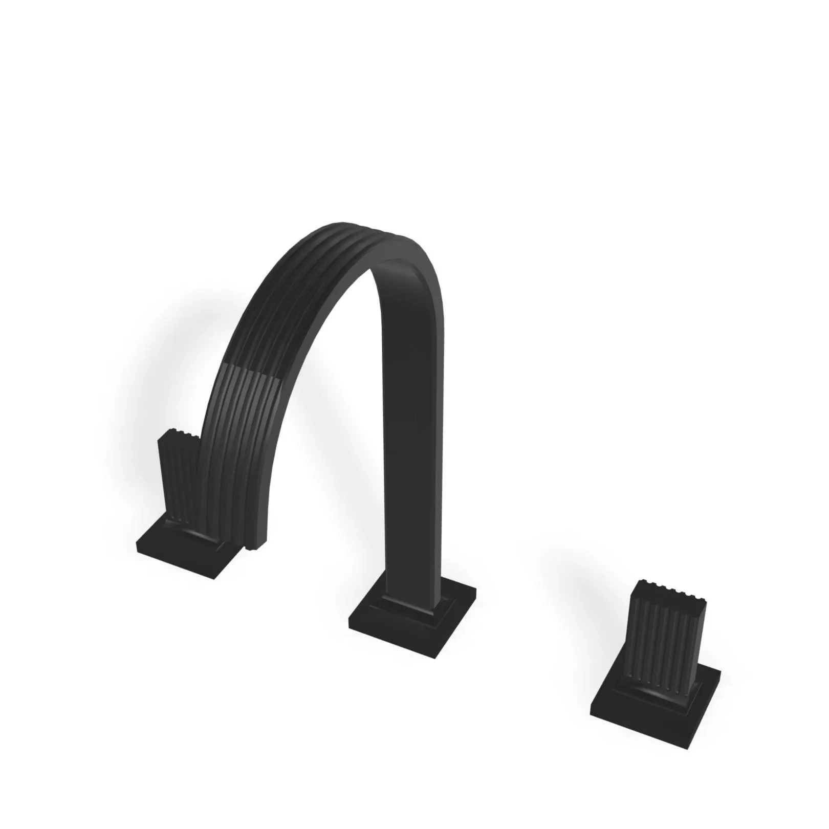 Robinet KEA 3 trous a poser - Noir mat