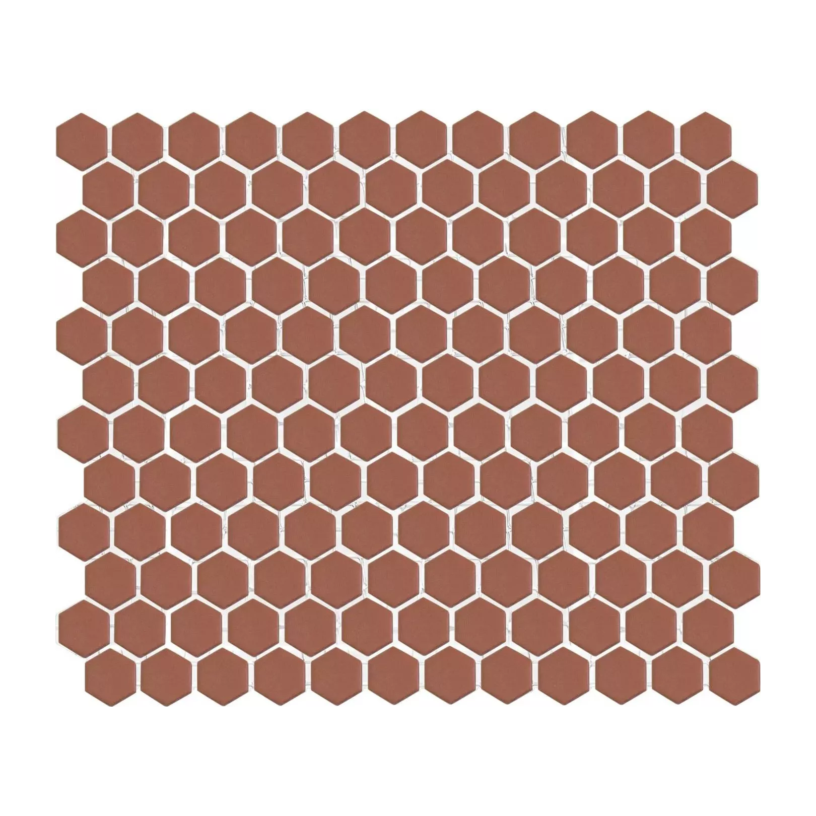 Mosaïque de grès cérame HEXAGONS 2,6x2,3cm
