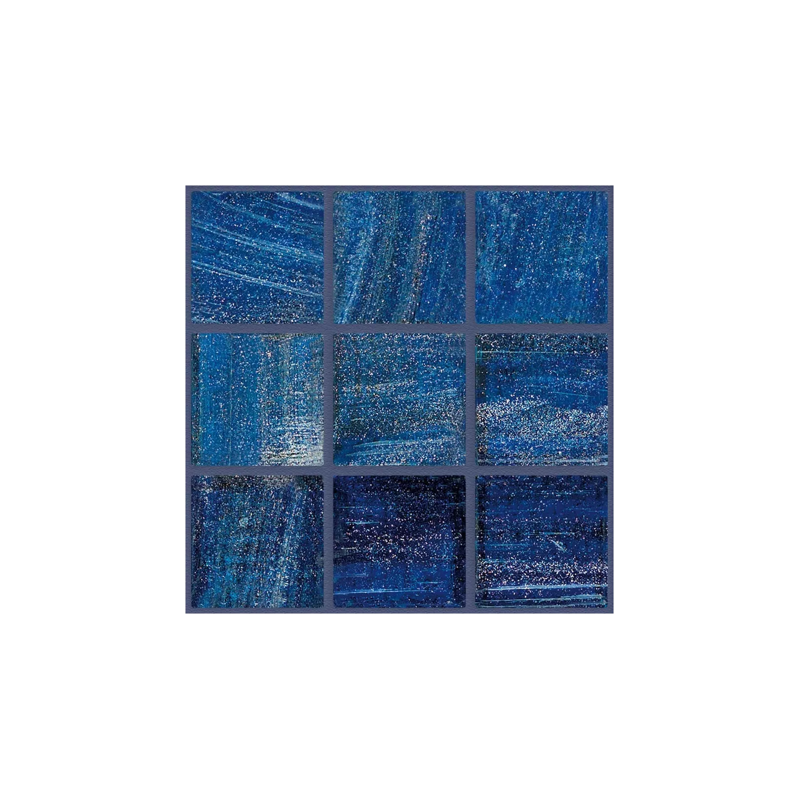 Mosaïque de pâte de verre BRILLANTE