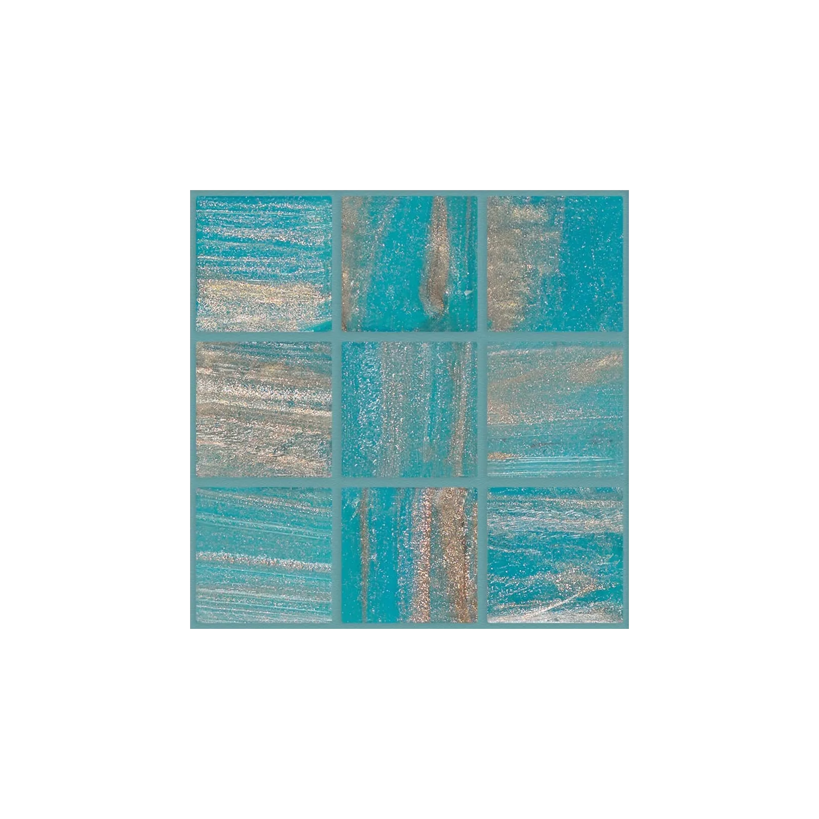 Mosaïque de pâte de verre BRILLANTE