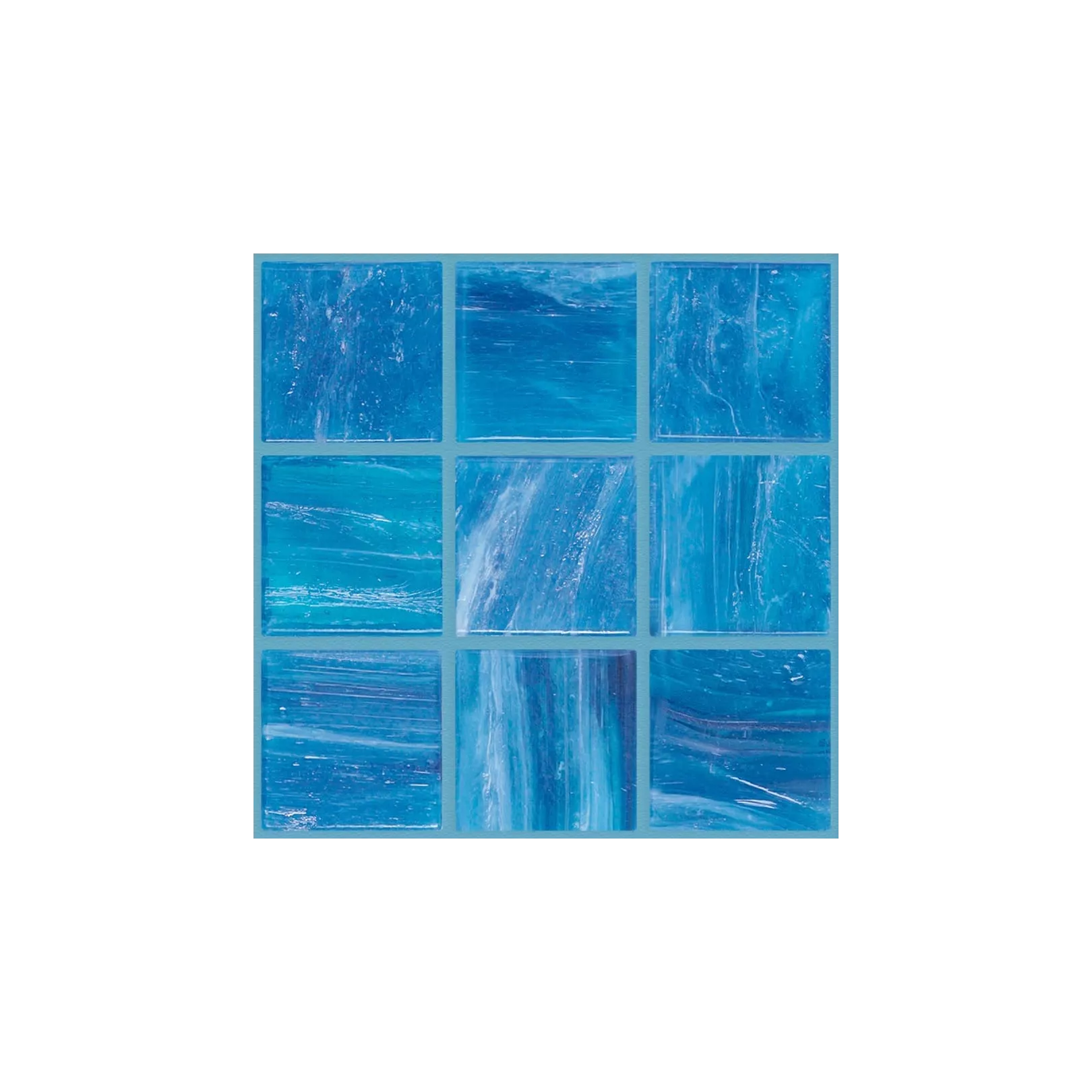 Mosaïque de pâte de verre BRILLANTE