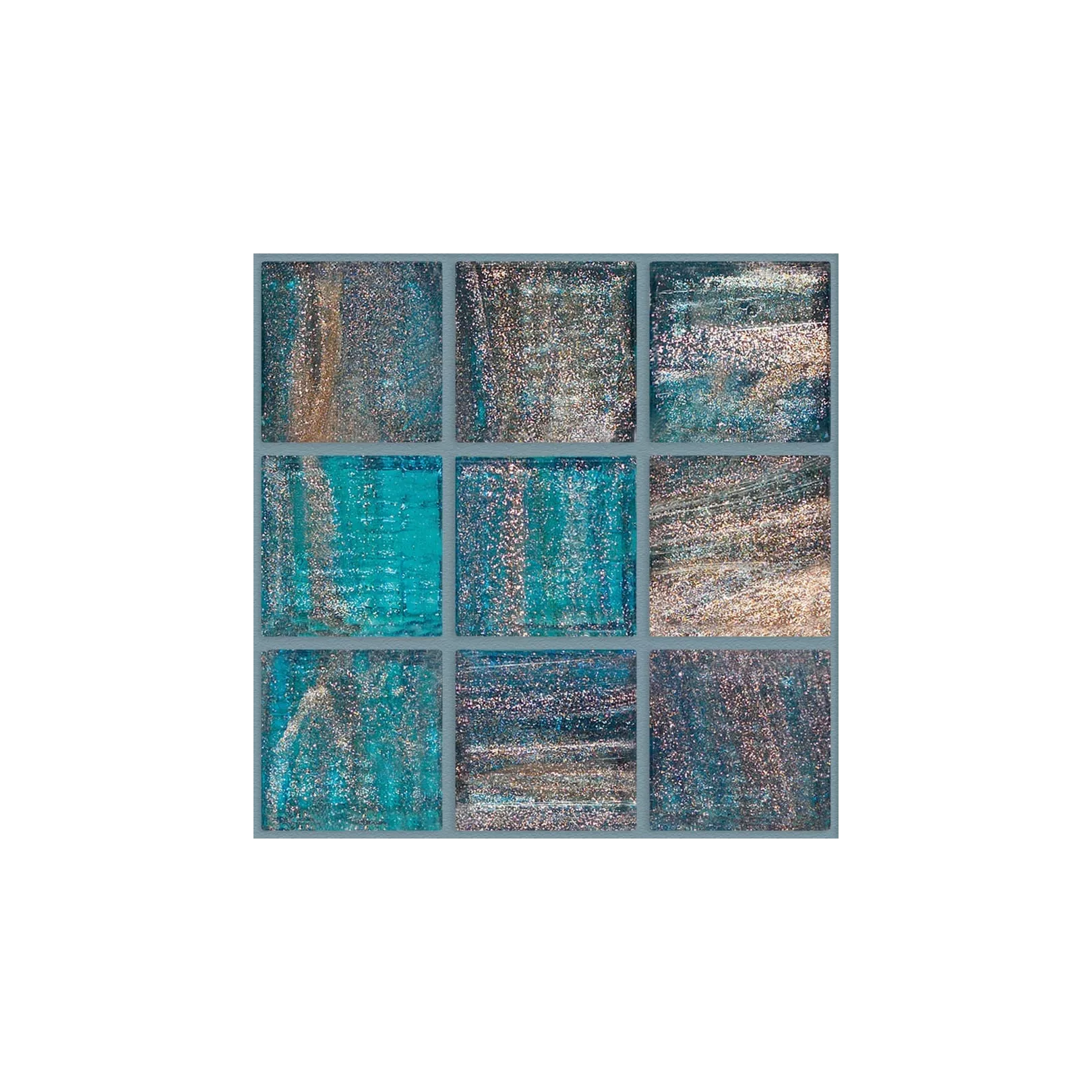 Mosaïque de pâte de verre BRILLANTE