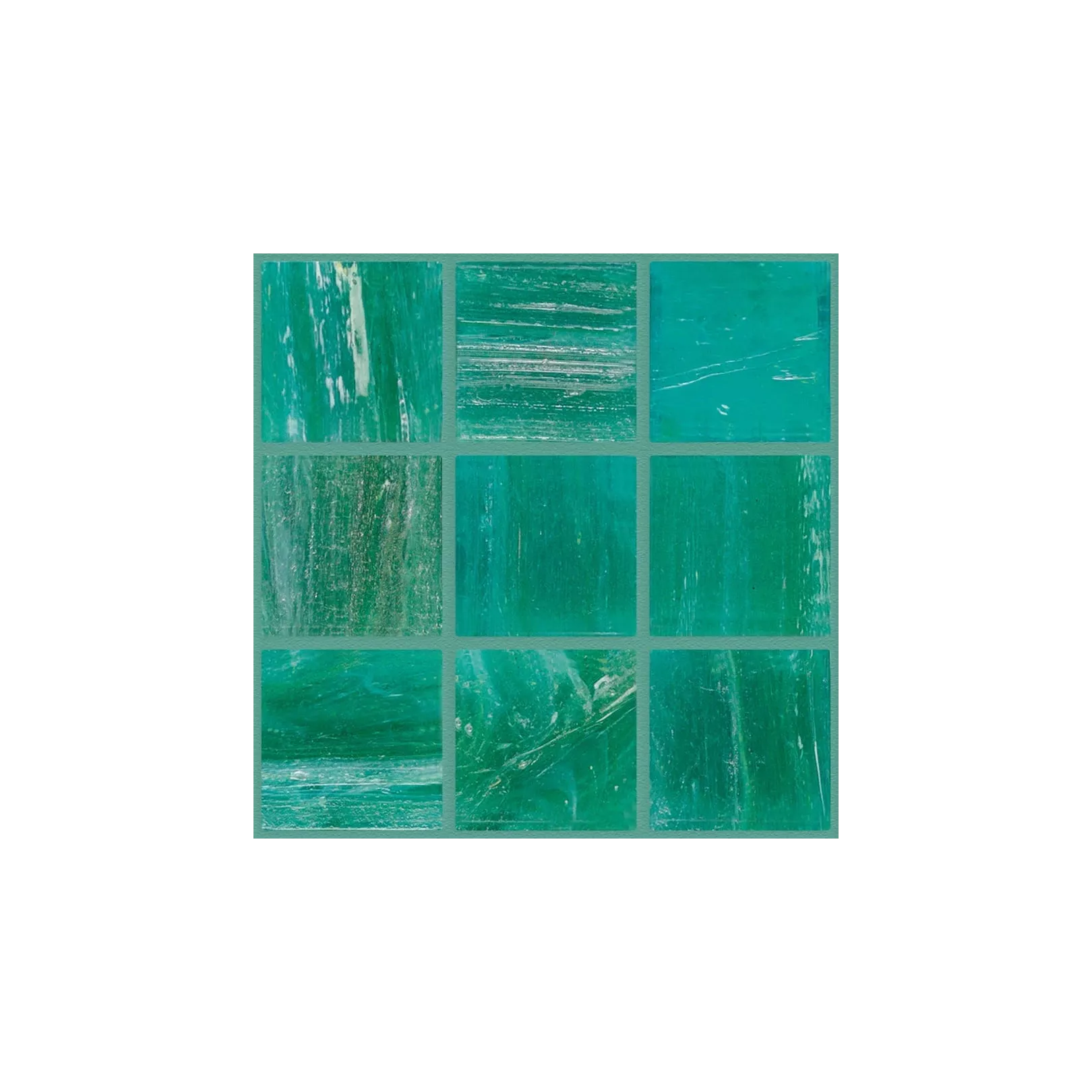 Mosaïque de pâte de verre BRILLANTE