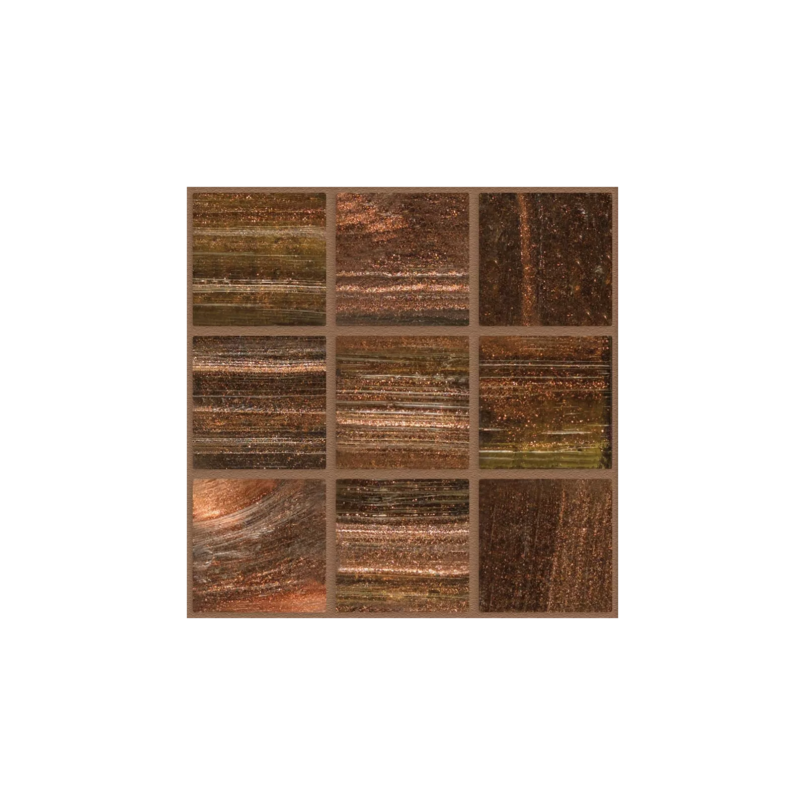 Mosaïque de pâte de verre BRILLANTE