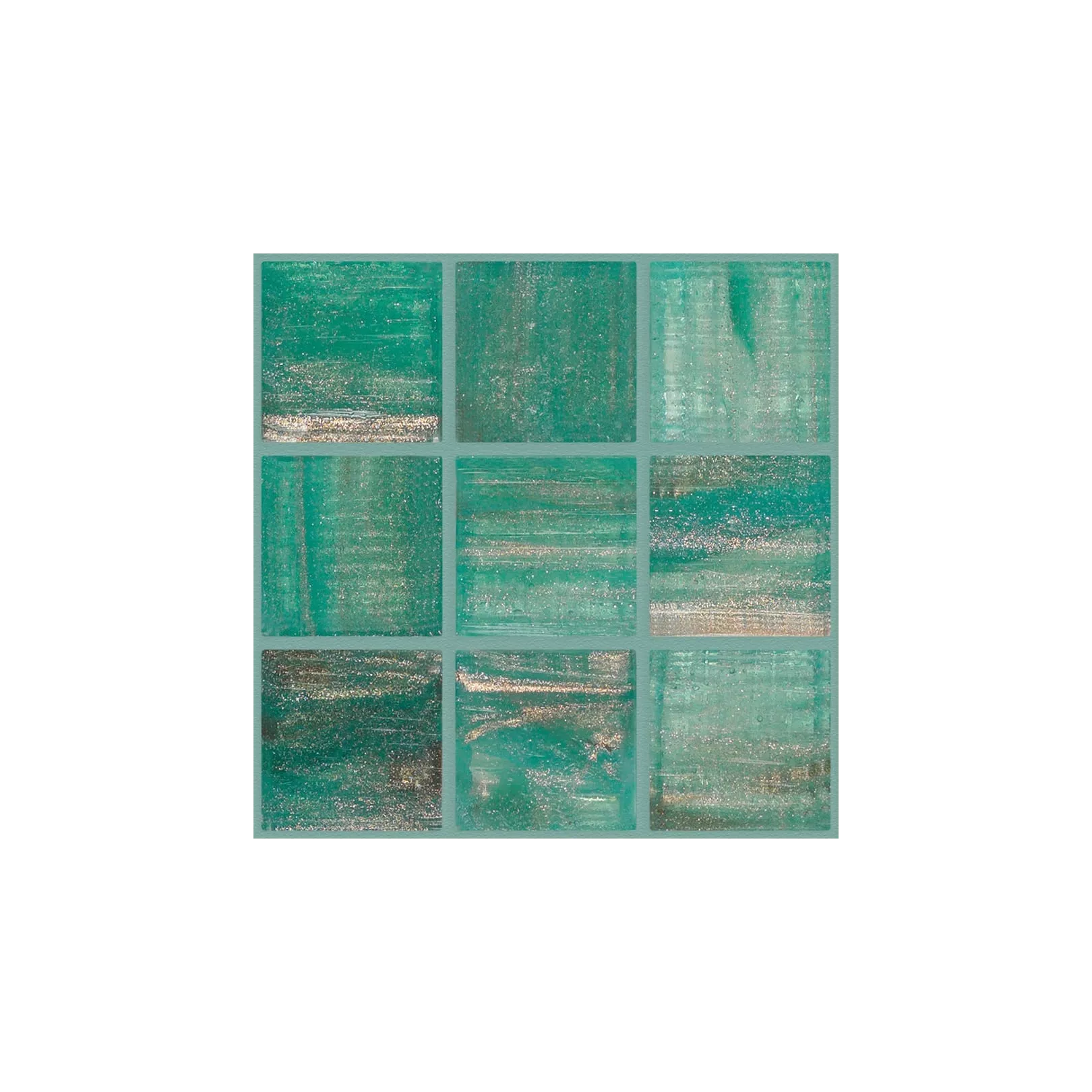 Mosaïque de pâte de verre BRILLANTE