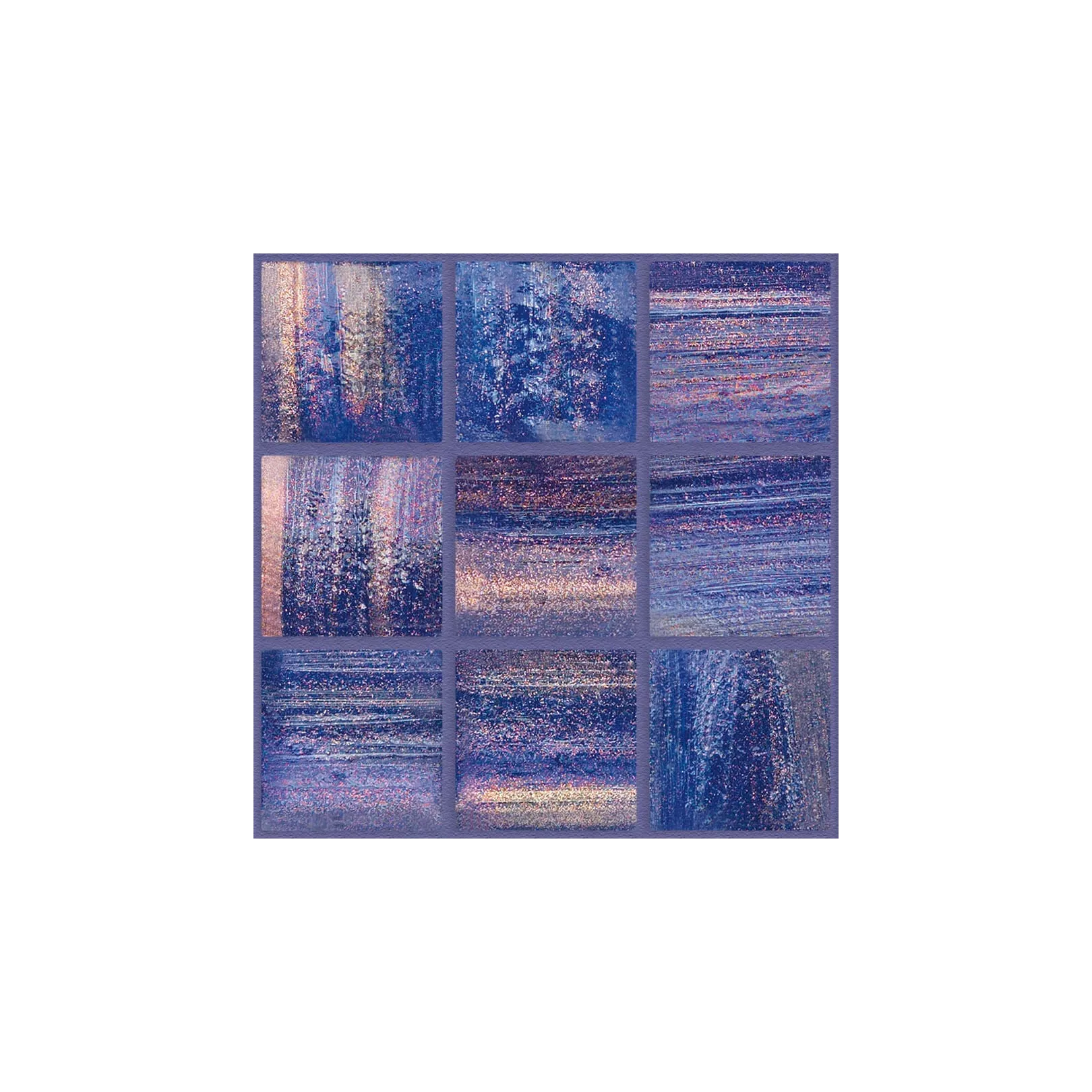 Mosaïque de pâte de verre BRILLANTE