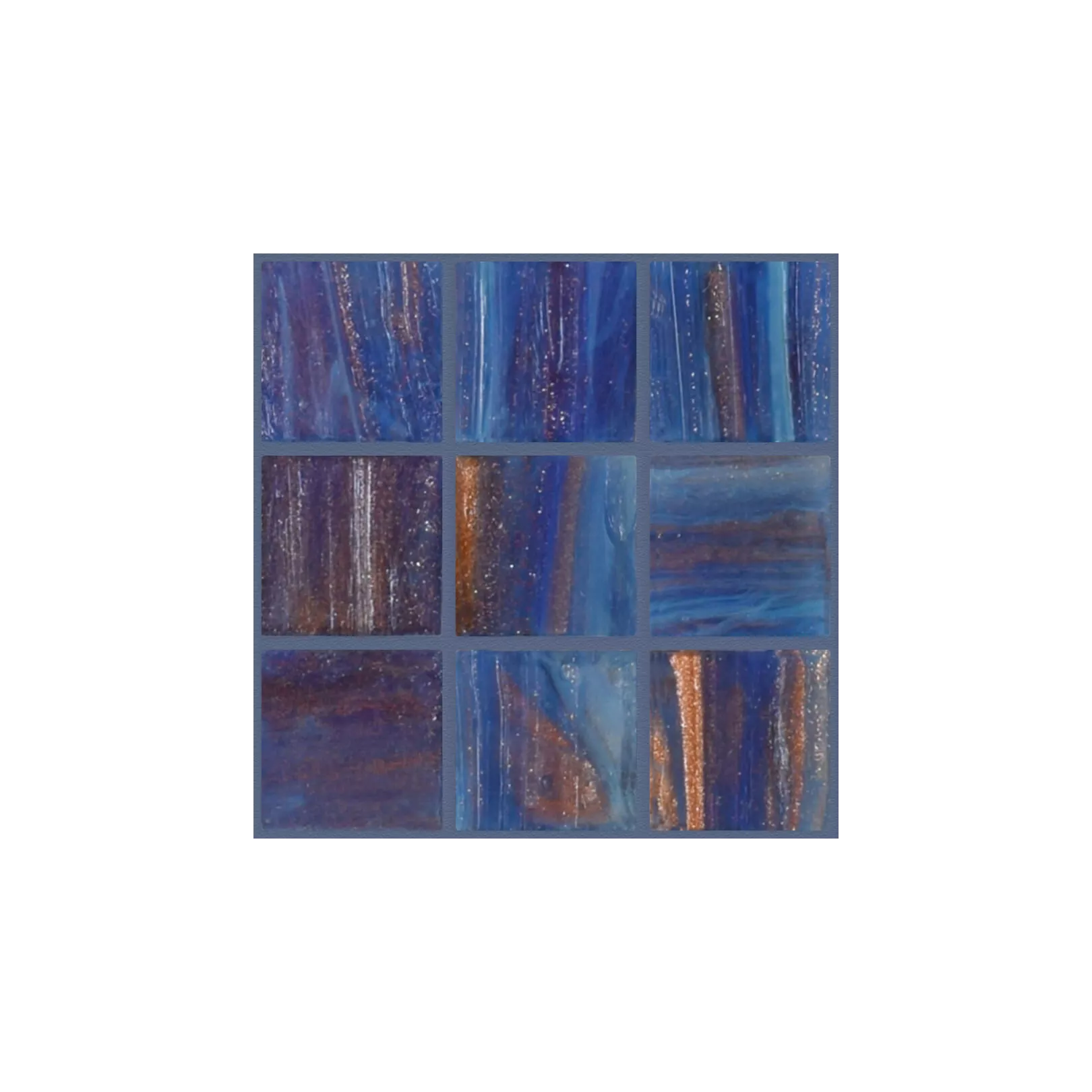 Mosaïque de pâte de verre BRILLANTE