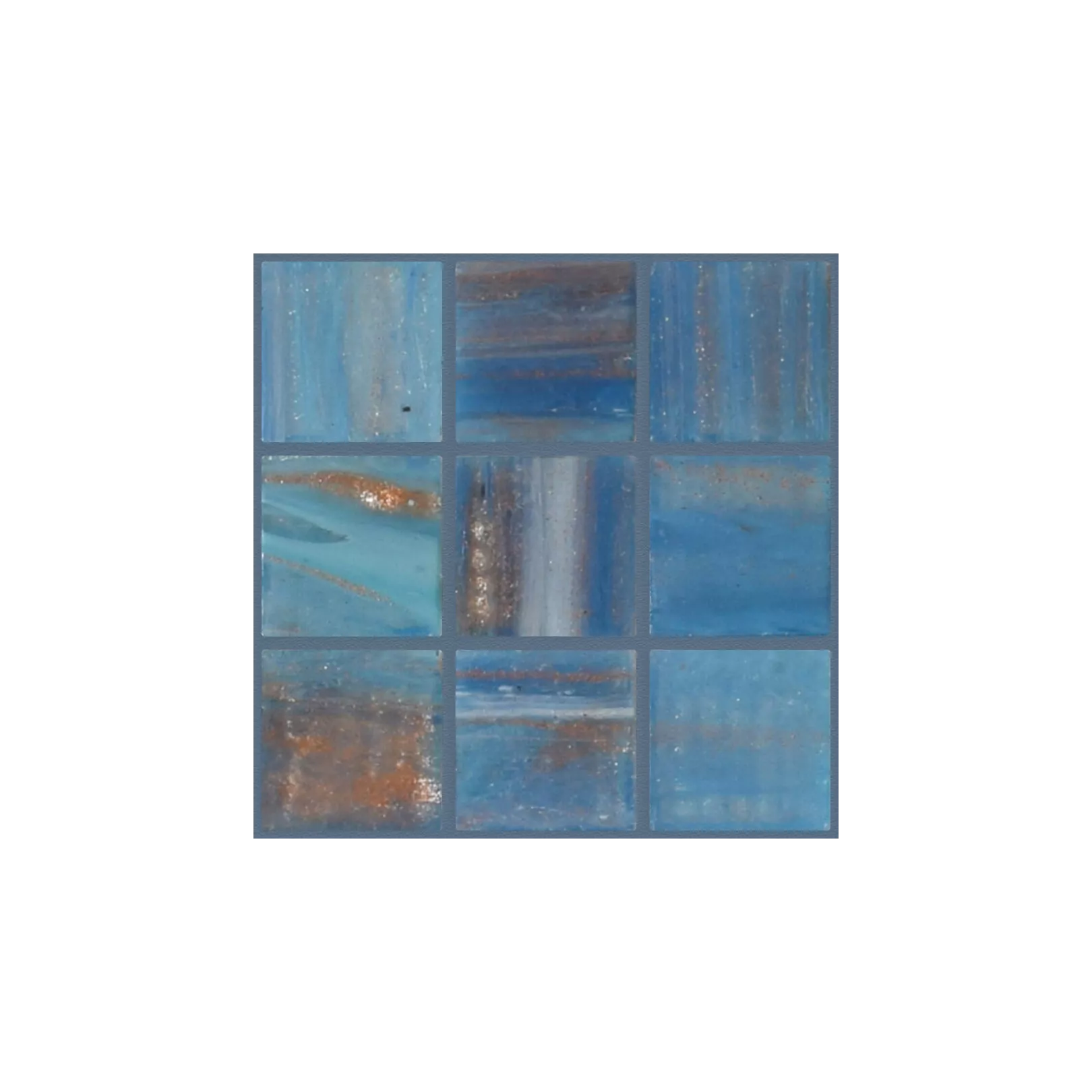 Mosaïque de pâte de verre BRILLANTE
