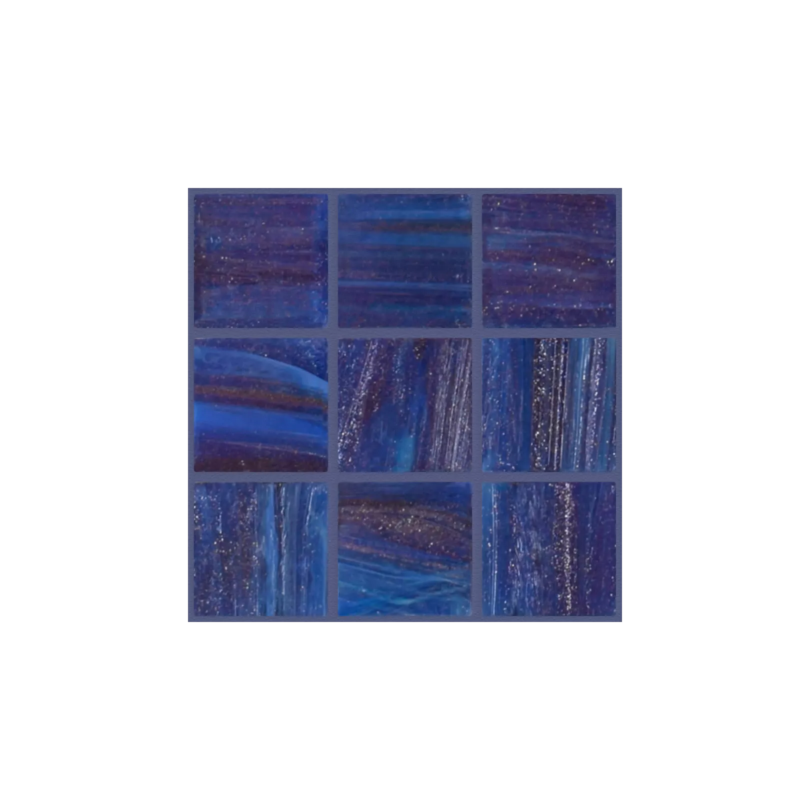 Mosaïque de pâte de verre BRILLANTE
