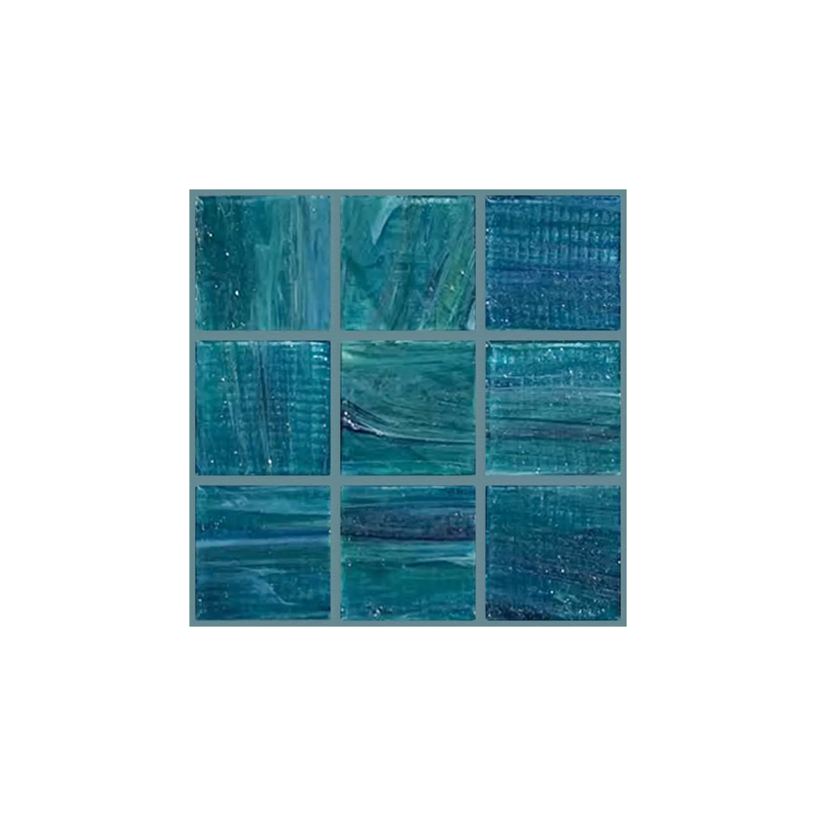 Mosaïque de pâte de verre BRILLANTE