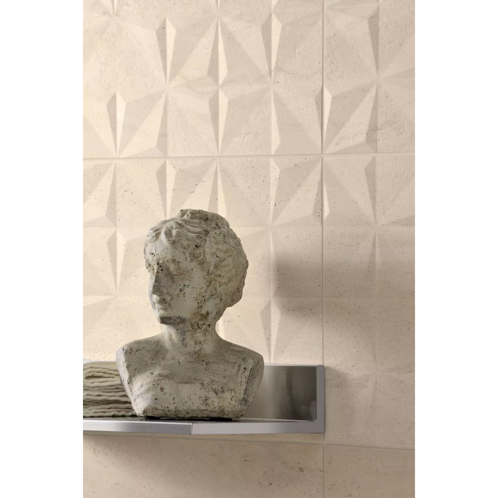 Carrelage mural effet pierre en relief TRAVERTINE STONE WALL
