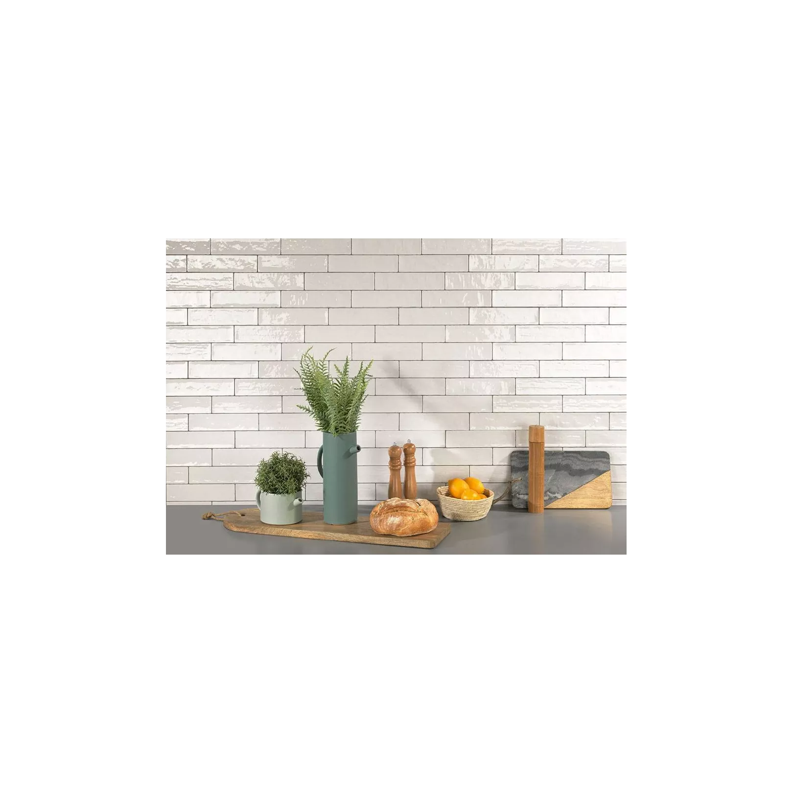 Carrelage mural faïence effet artisanal ZELLIGE 26x6cm