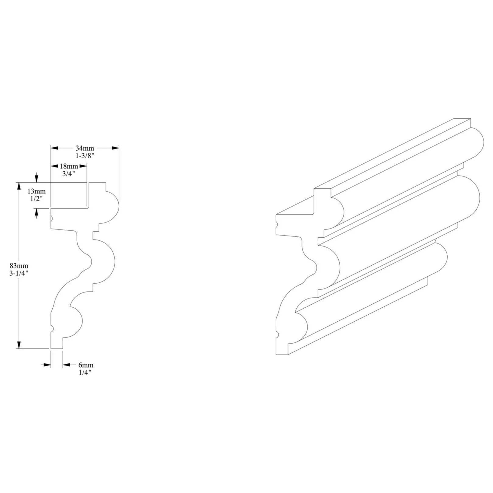Corniche ORAC C324 pour eclairage indirect