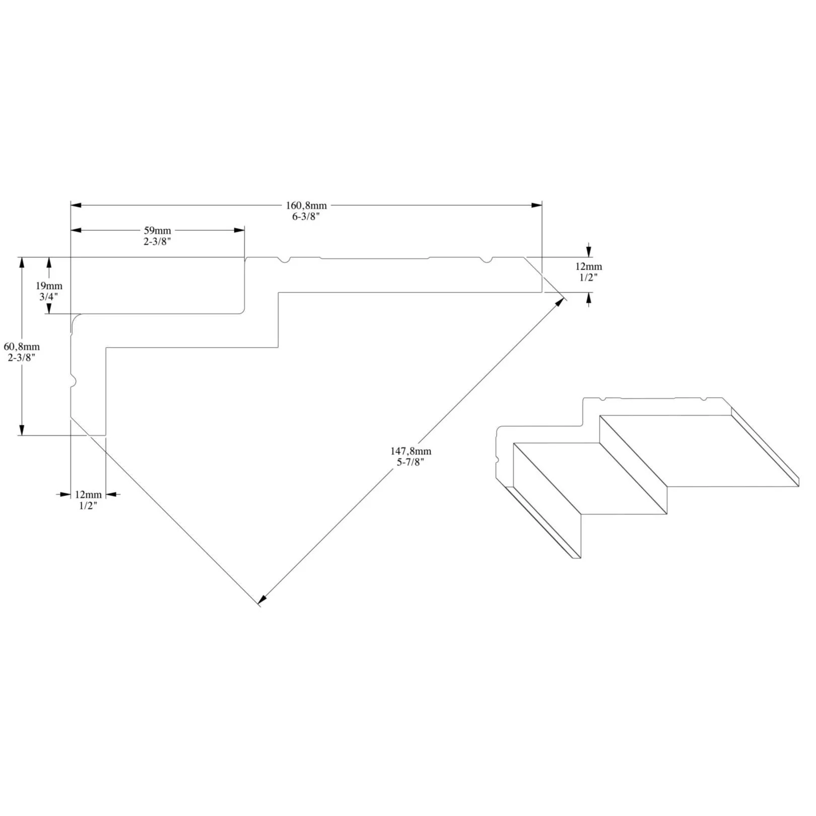 Corniche ORAC C391 pour eclairage indirect