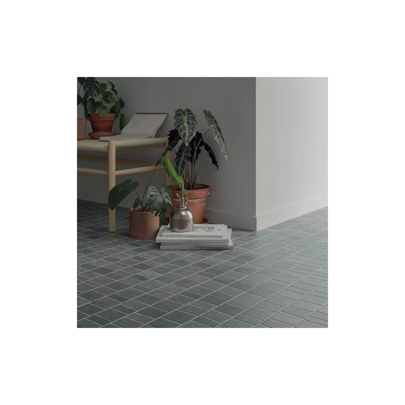 Carrelage grès cérame effet graphique TRENCADIS