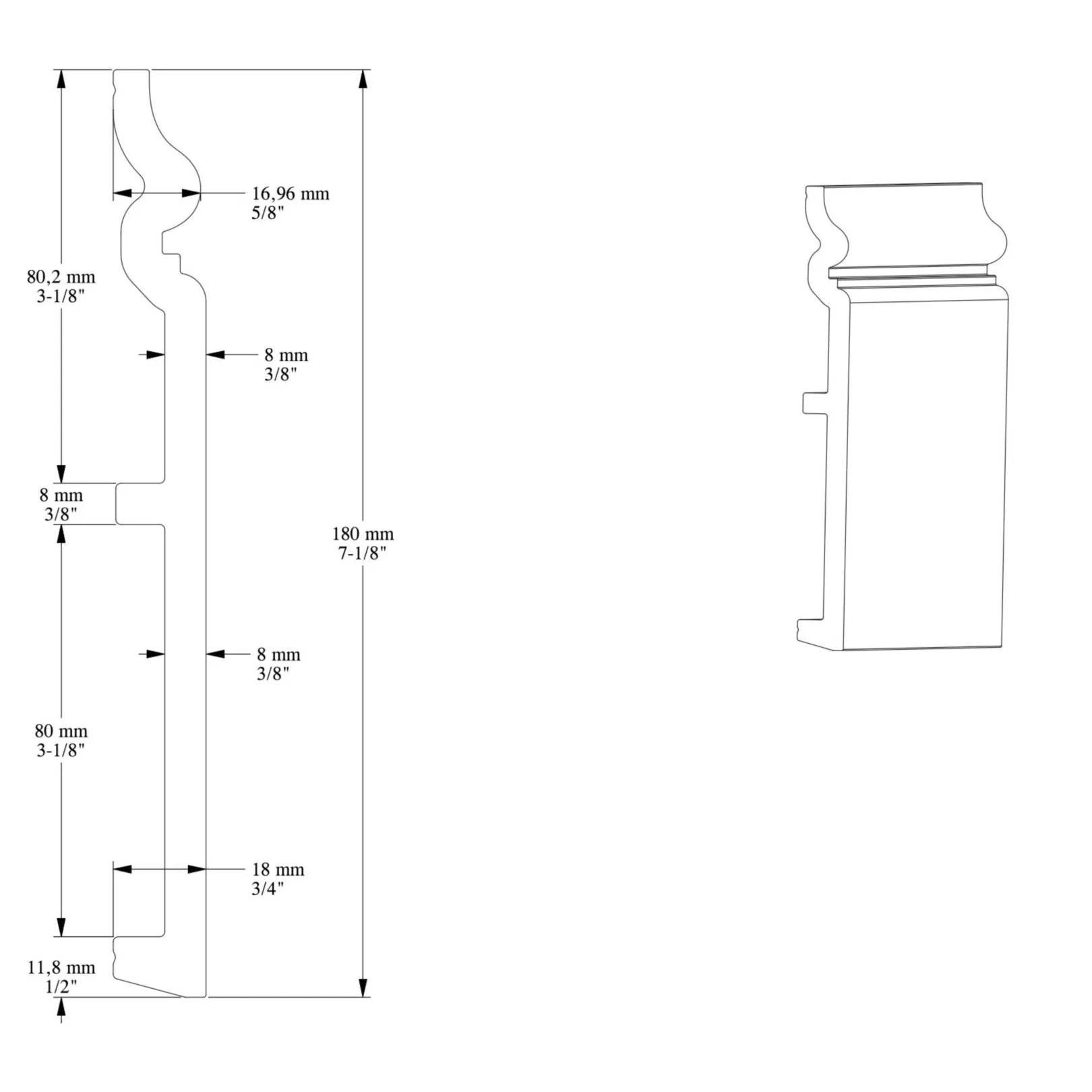 Plinthe ORAC SX206